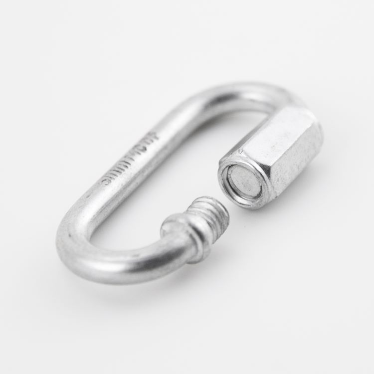 Moschettone 4 Pezzi, Moschettone Acciaio Inox - M8 Forma a D, Carico di