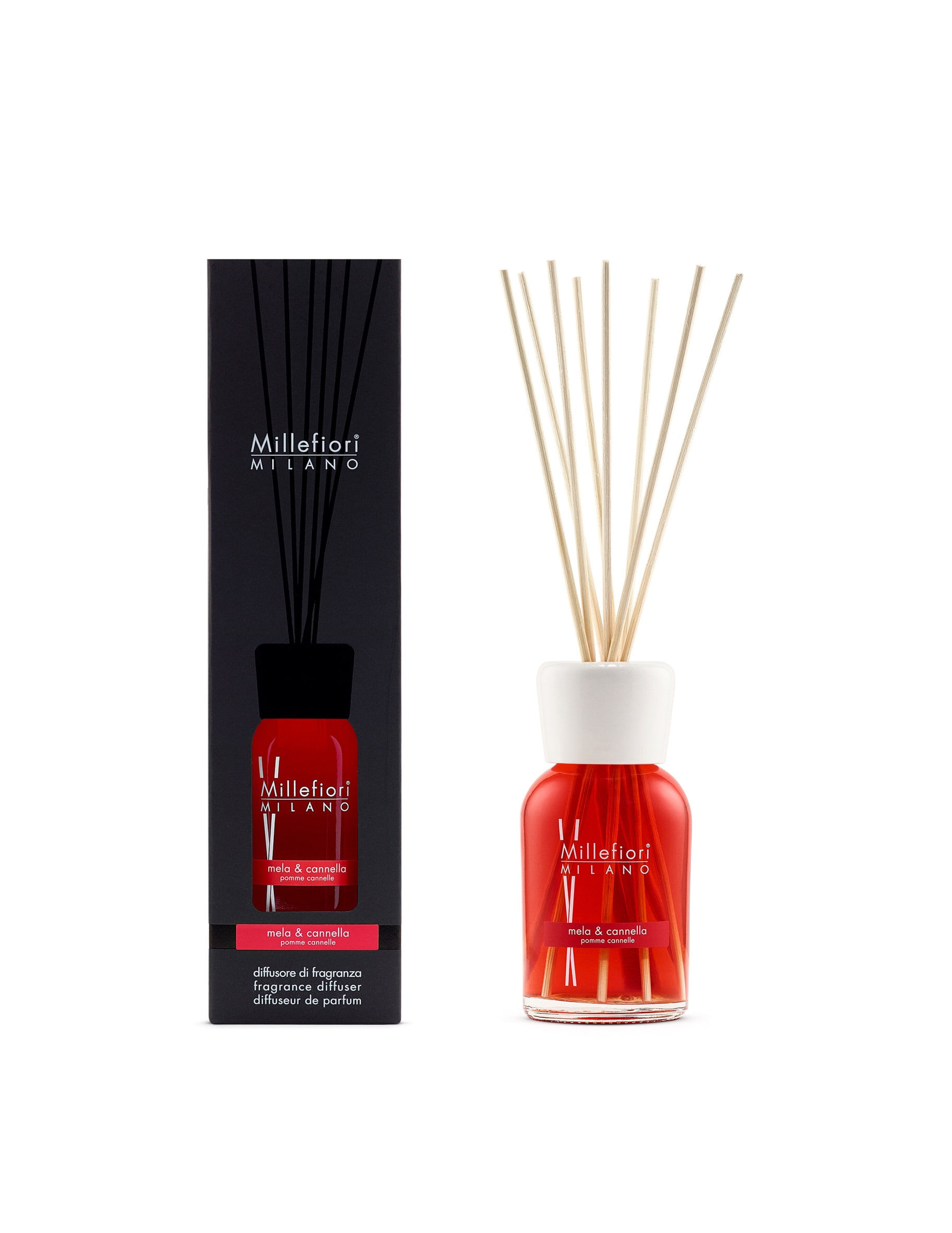 Diffusore di Fragranza a Stick 250 ml. Mela e Cannella Millefiori Milano