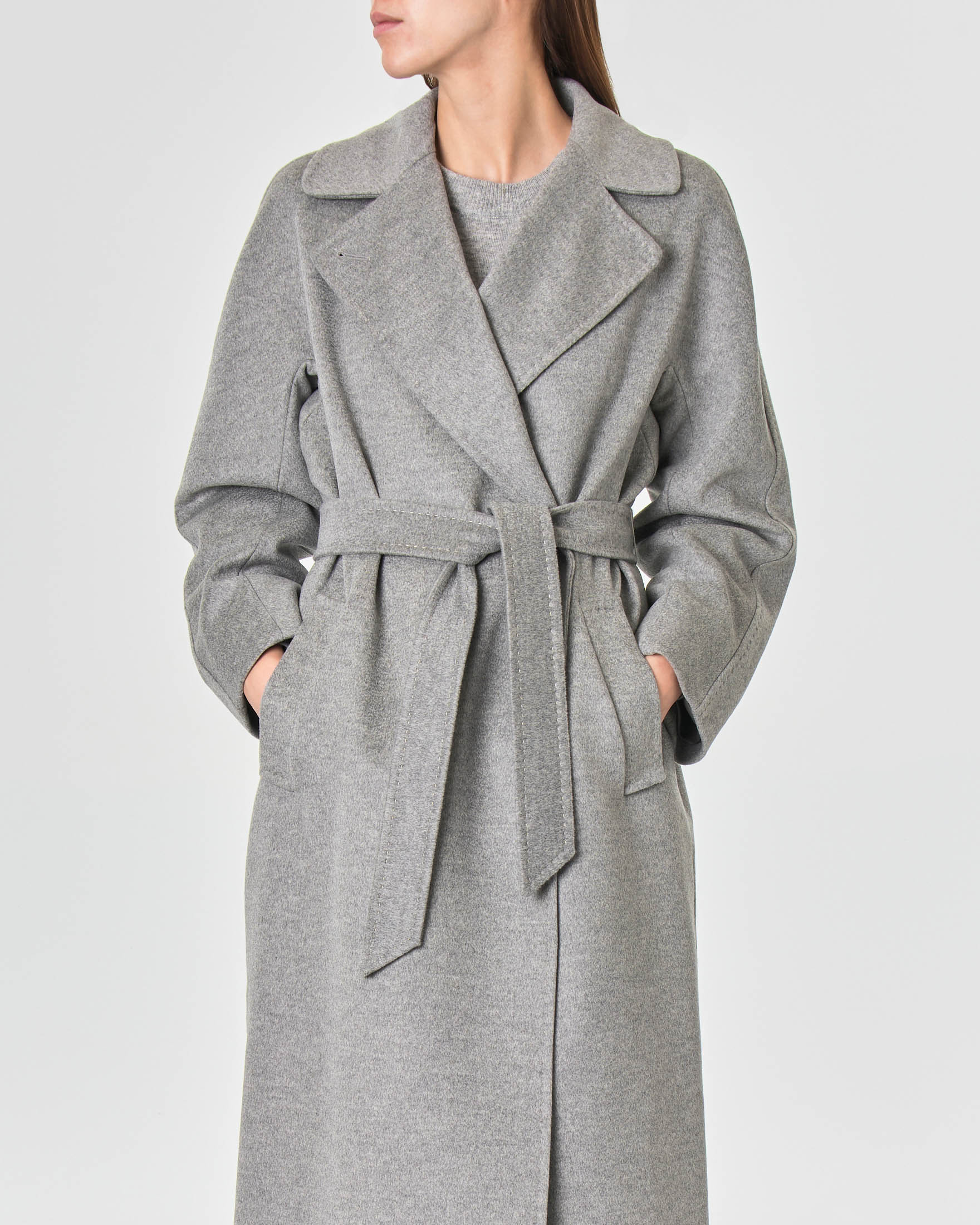 cappotto di lana grigio
