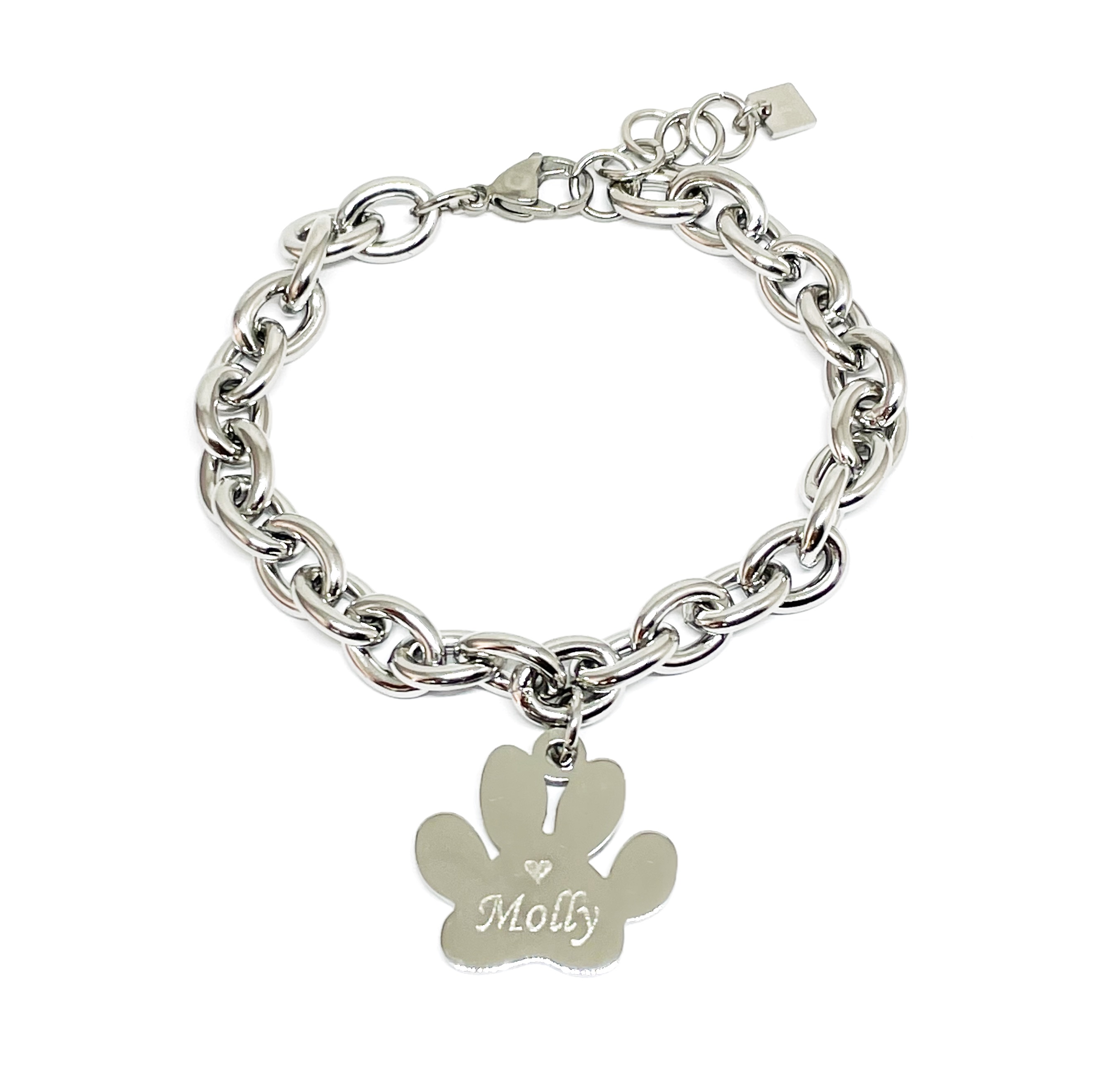 TEAMER Bracciale In Corda Di Cera Con Ciondolo Animale In Acciaio Inox - Lupo, Volpe O Delfino, Lunghezza Regolabile 17+5 Cm, Con Confezione In Flanella