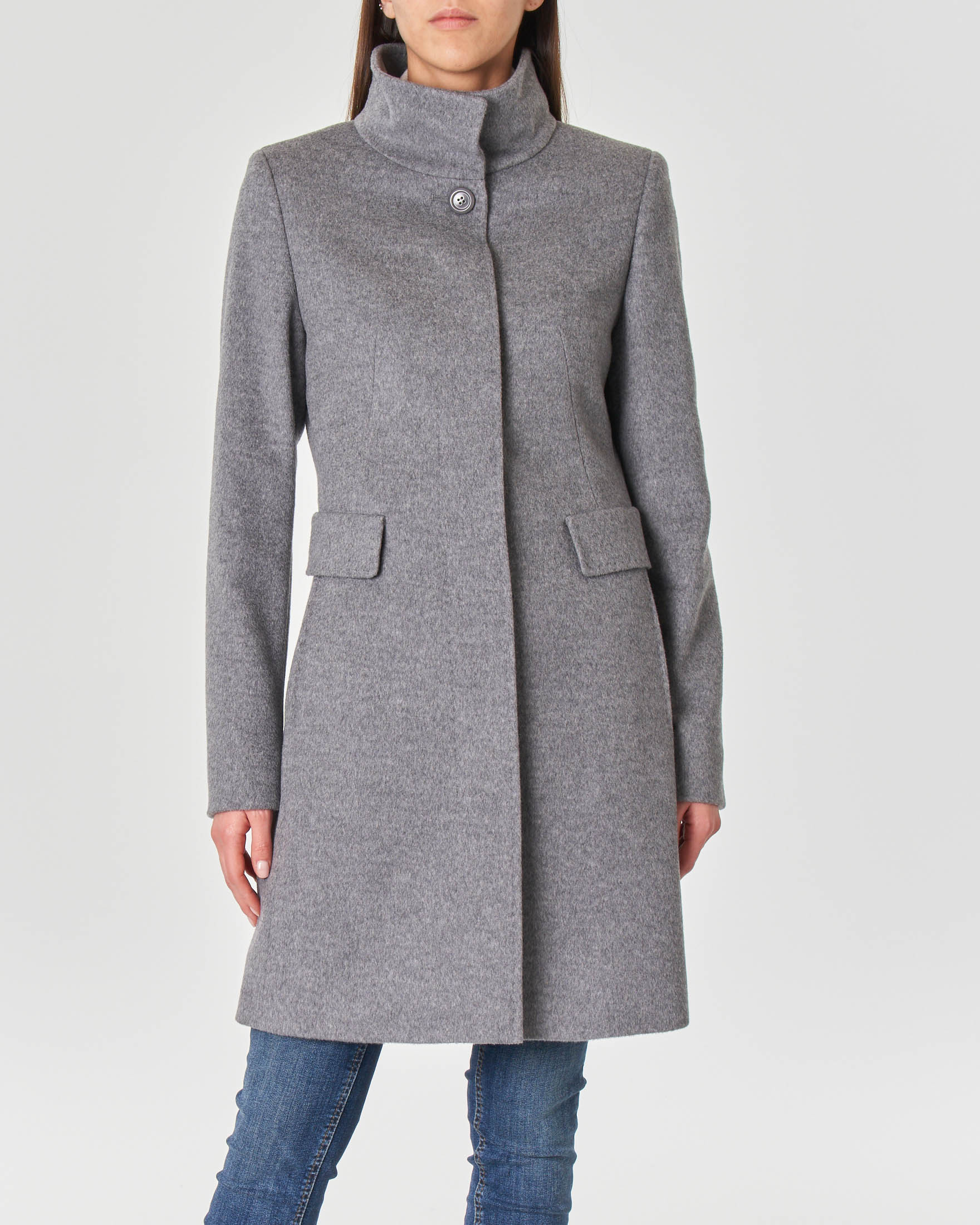 cappotto lana grigio