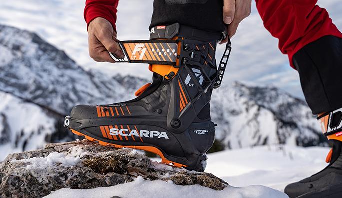 Scarpa Scarponi Sci Alpinismo Maestrale Arancio Nero Uomo