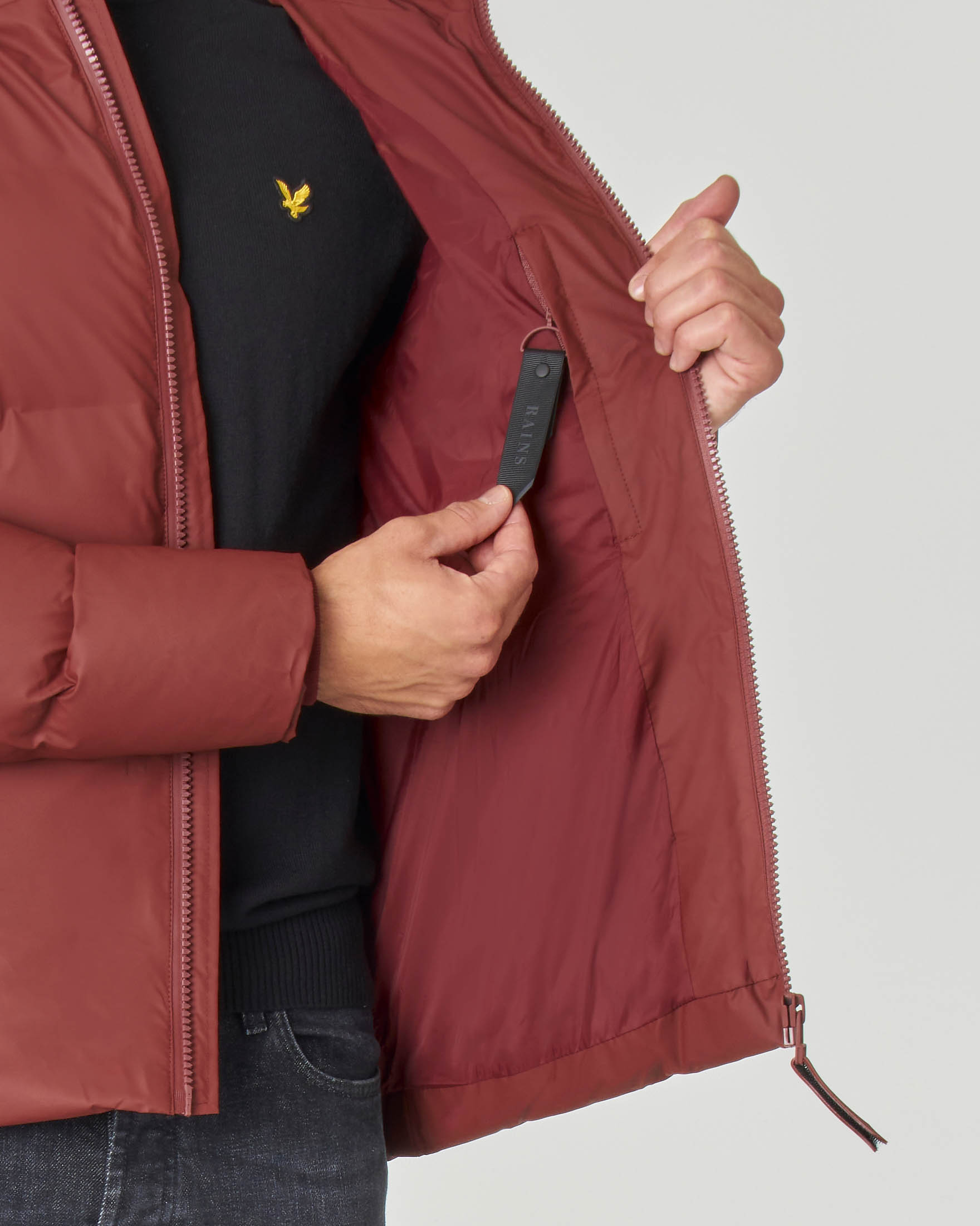 Piumino Puffer Jacket bordeaux