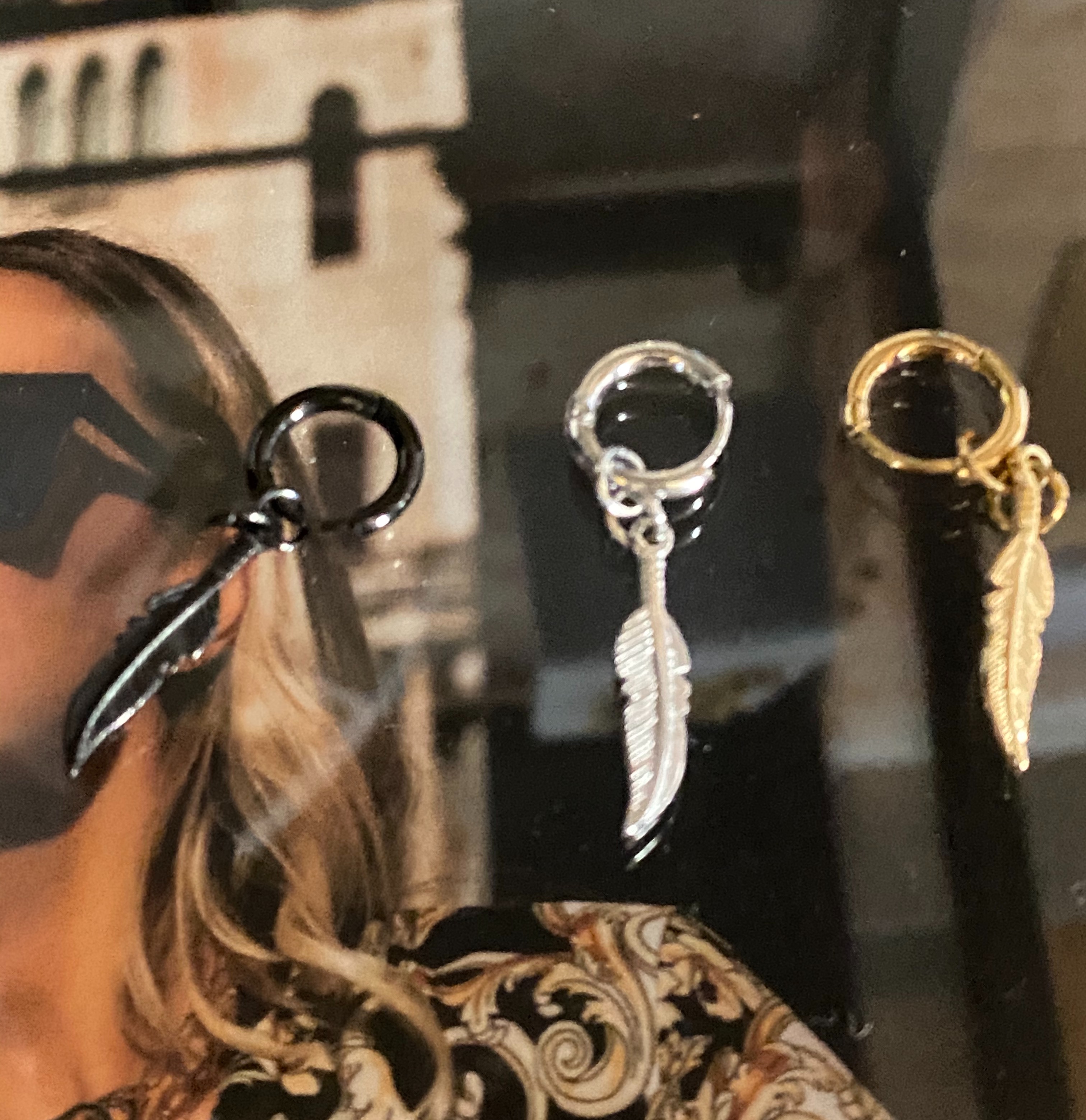 LES POULETTES BIJOUX - Collana Placcato Oro Piccola Piuma : Stéphanie Ducauroix