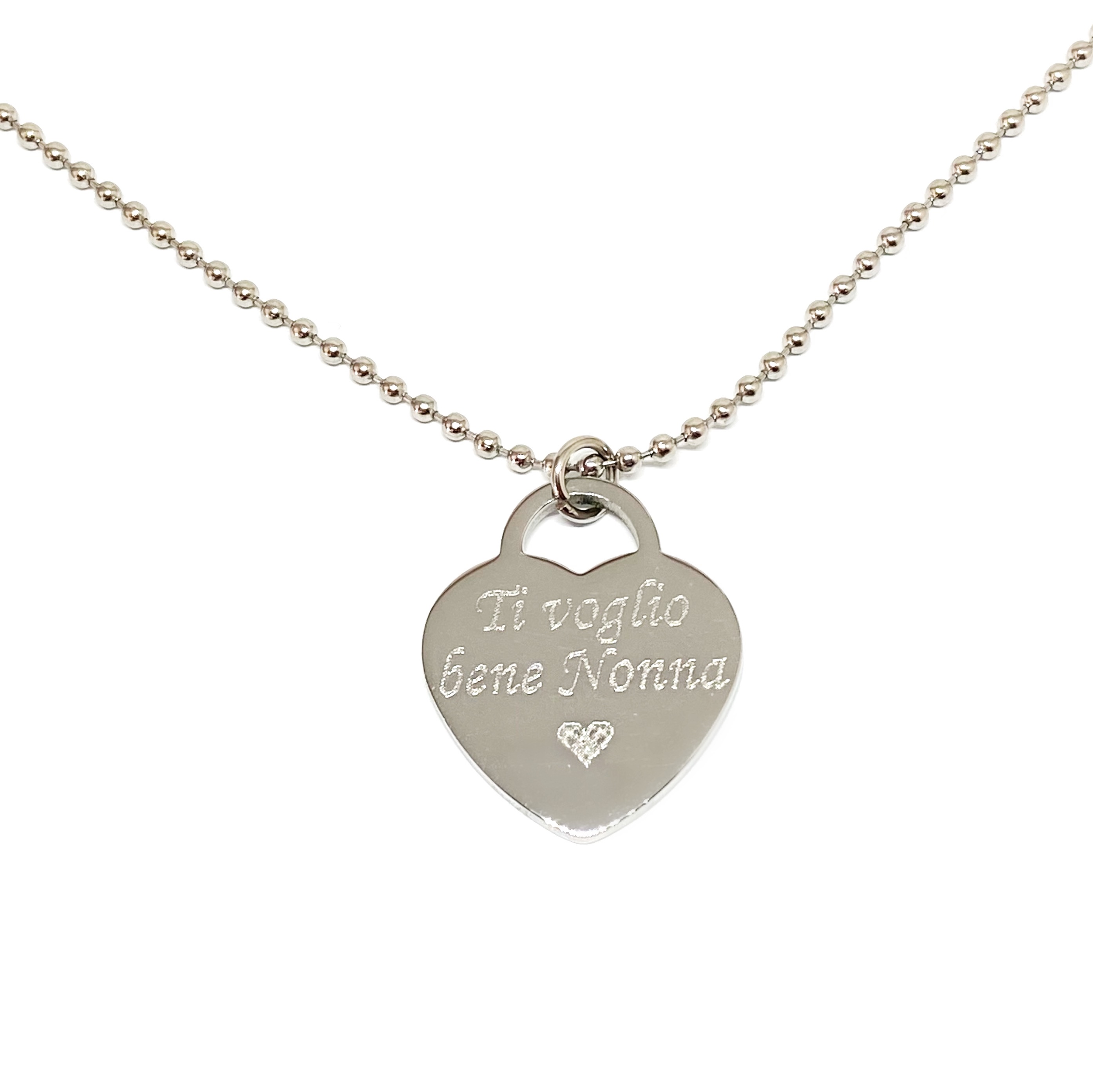 Collana Con Ciondolo A Cuore Per Nonna – Gioiello Significativo Con Messaggio D'Amore – Regalo Per Compleanno O Festa Della Mamma