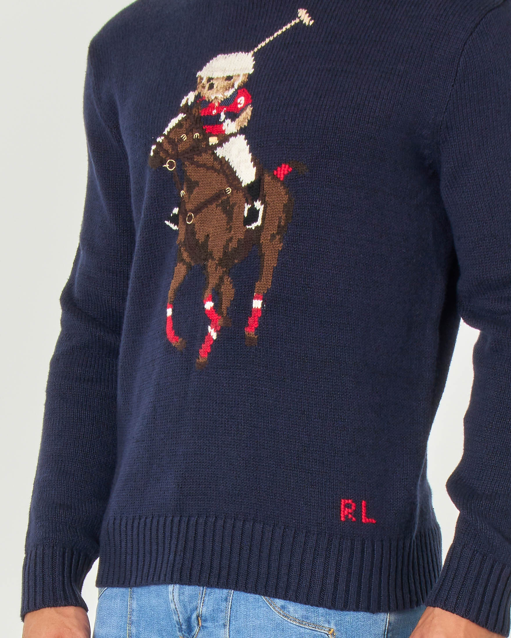 Maglia con orsetto hot sale ralph lauren