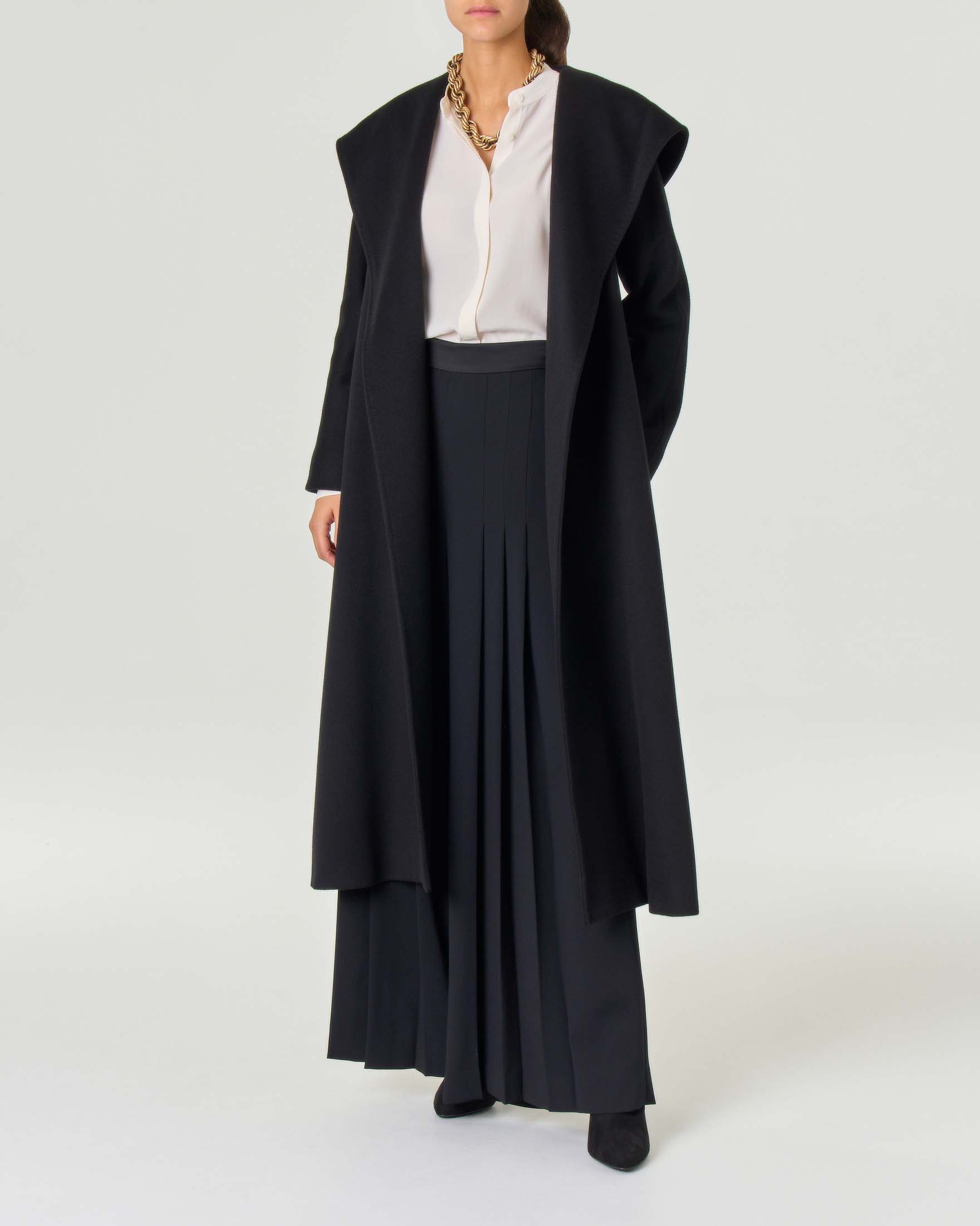 cappotto con collo sciallato