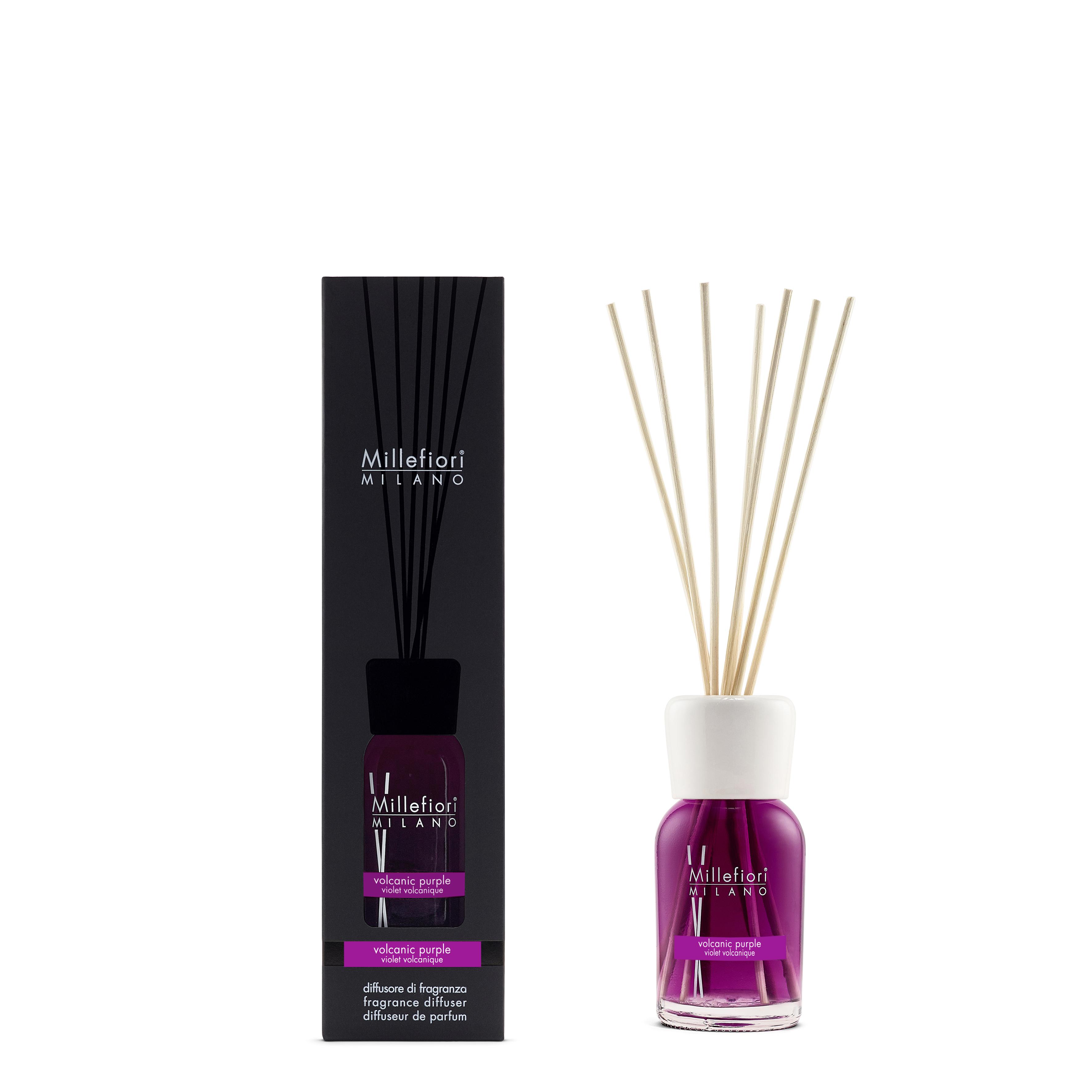 Diffusore di Fragranza a Stick 100 ml. Volcanic Purple Millefiori Milano