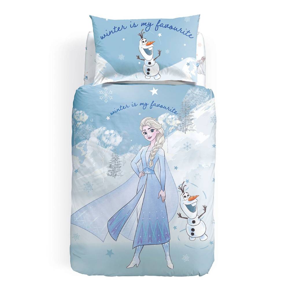 Duvet cover girl complete FROZEN Winter Caleffi single