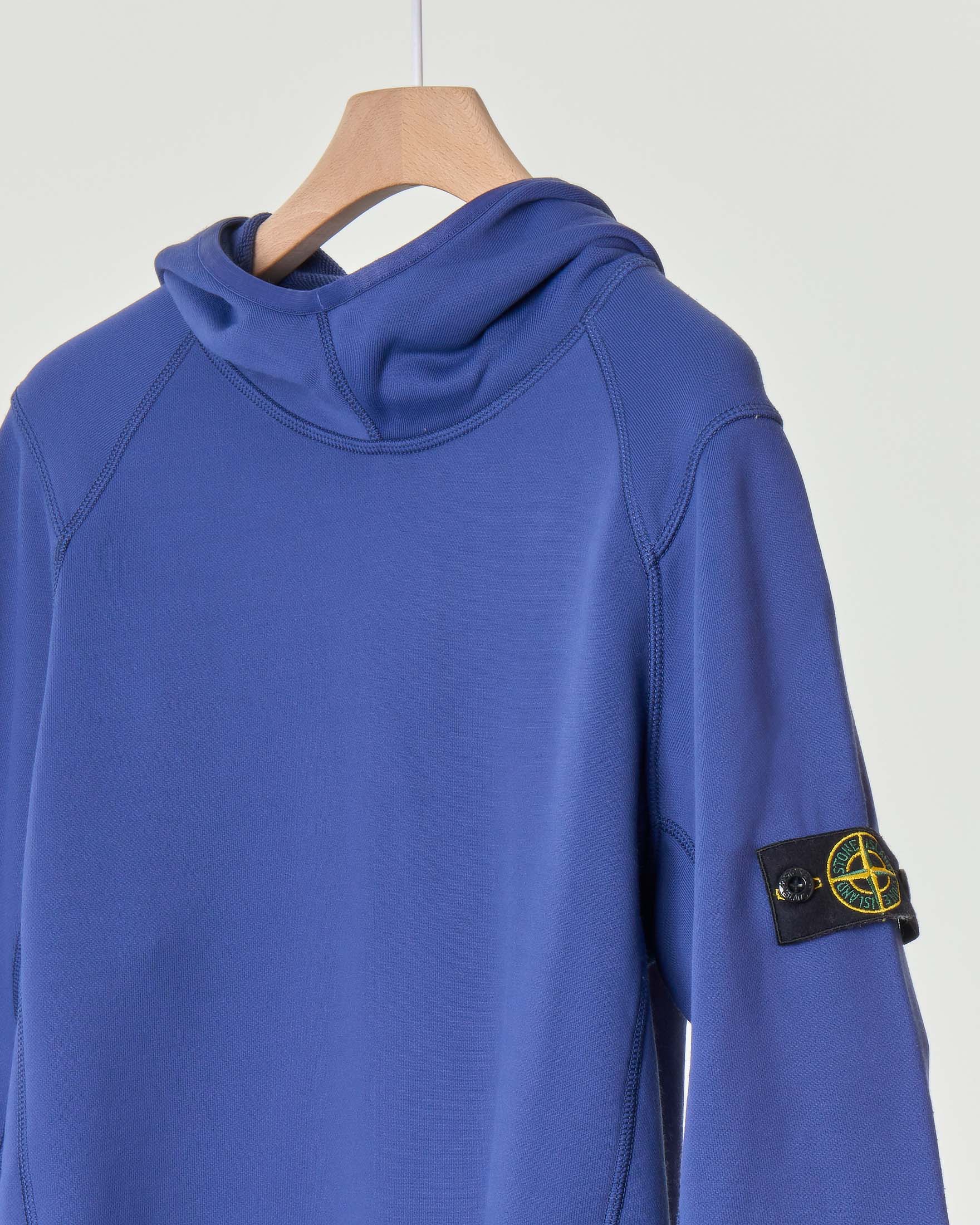 Felpa stone island on sale nera con cappuccio