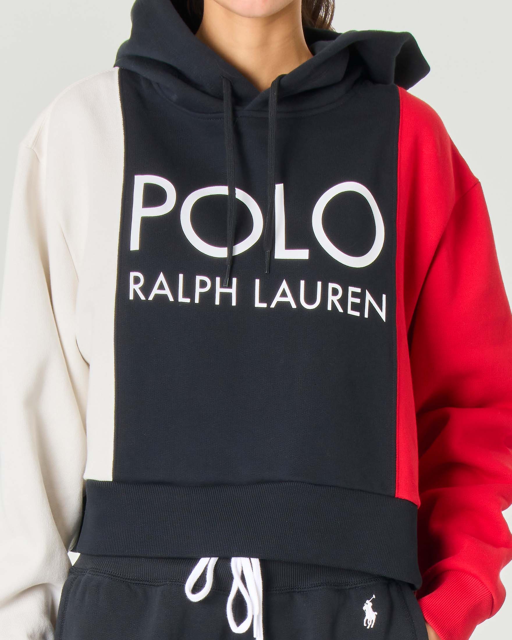 Felpa rossa clearance ralph lauren