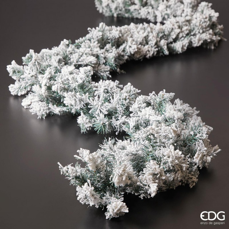 Festone Pino Innevato 270 cm. Edg