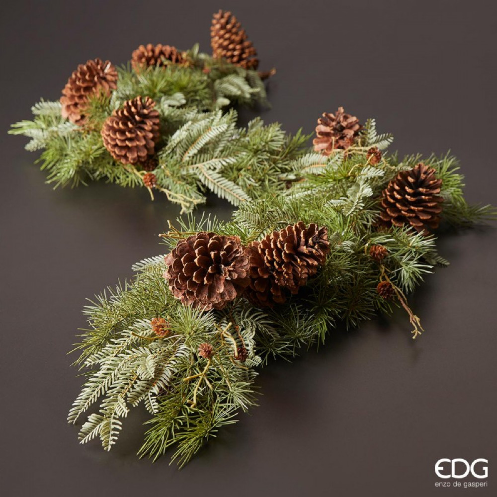 Festone Cedromix con Pigne 196 cm. Edg