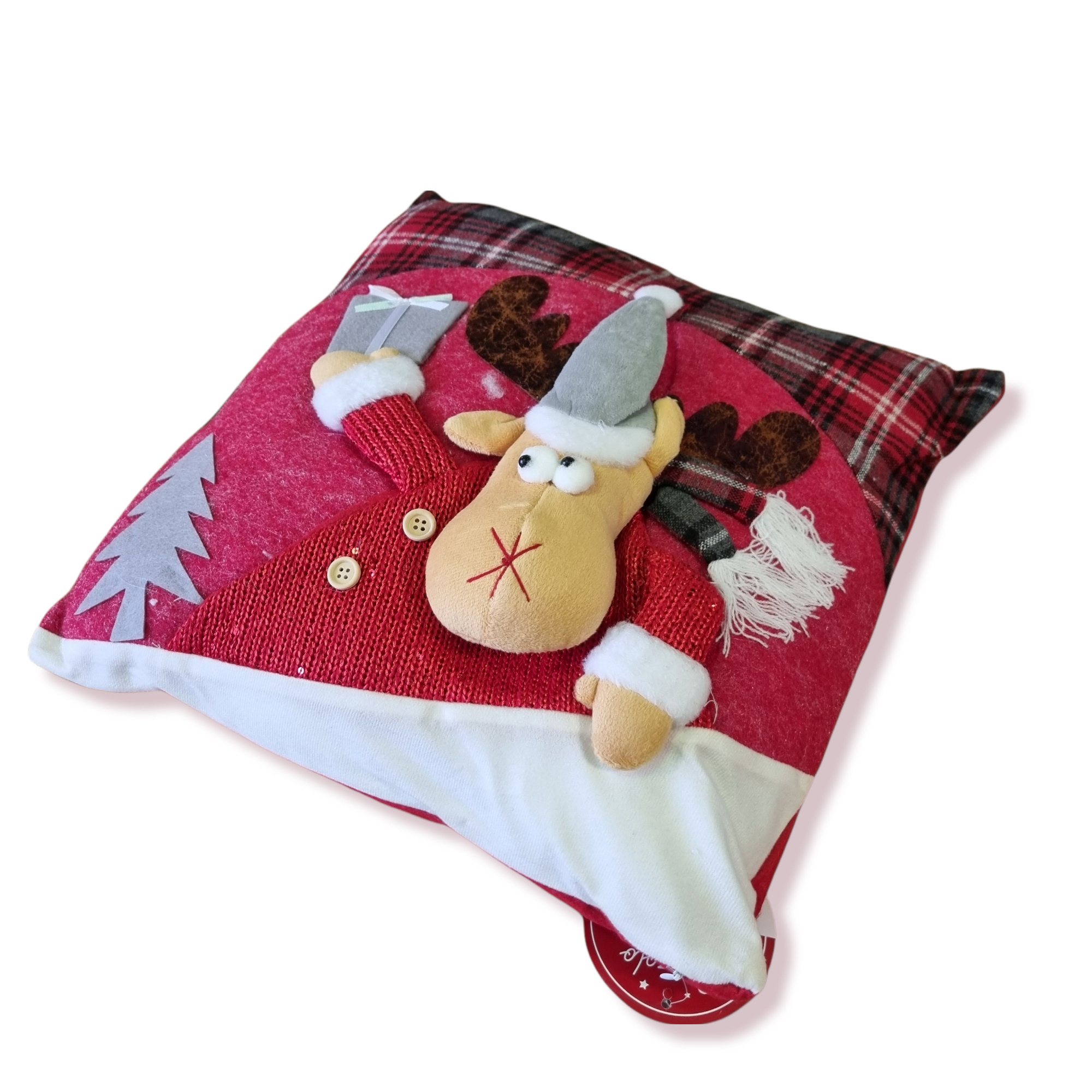 Due federe cuscino divano 40x40 cm cervo renna corna rami