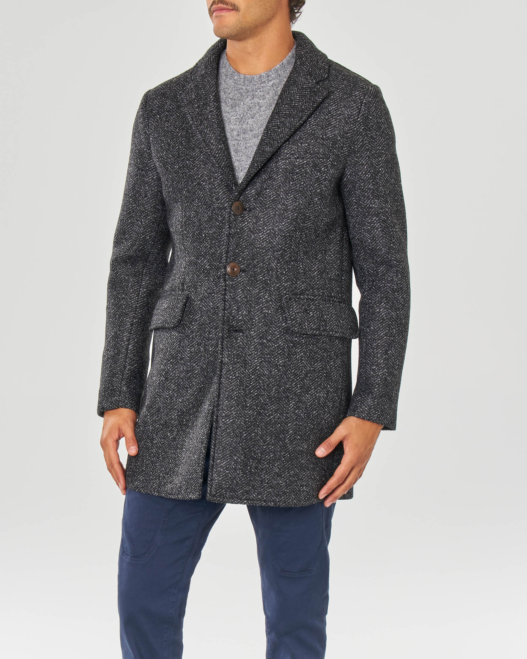 Cappotto grigio uomo hotsell