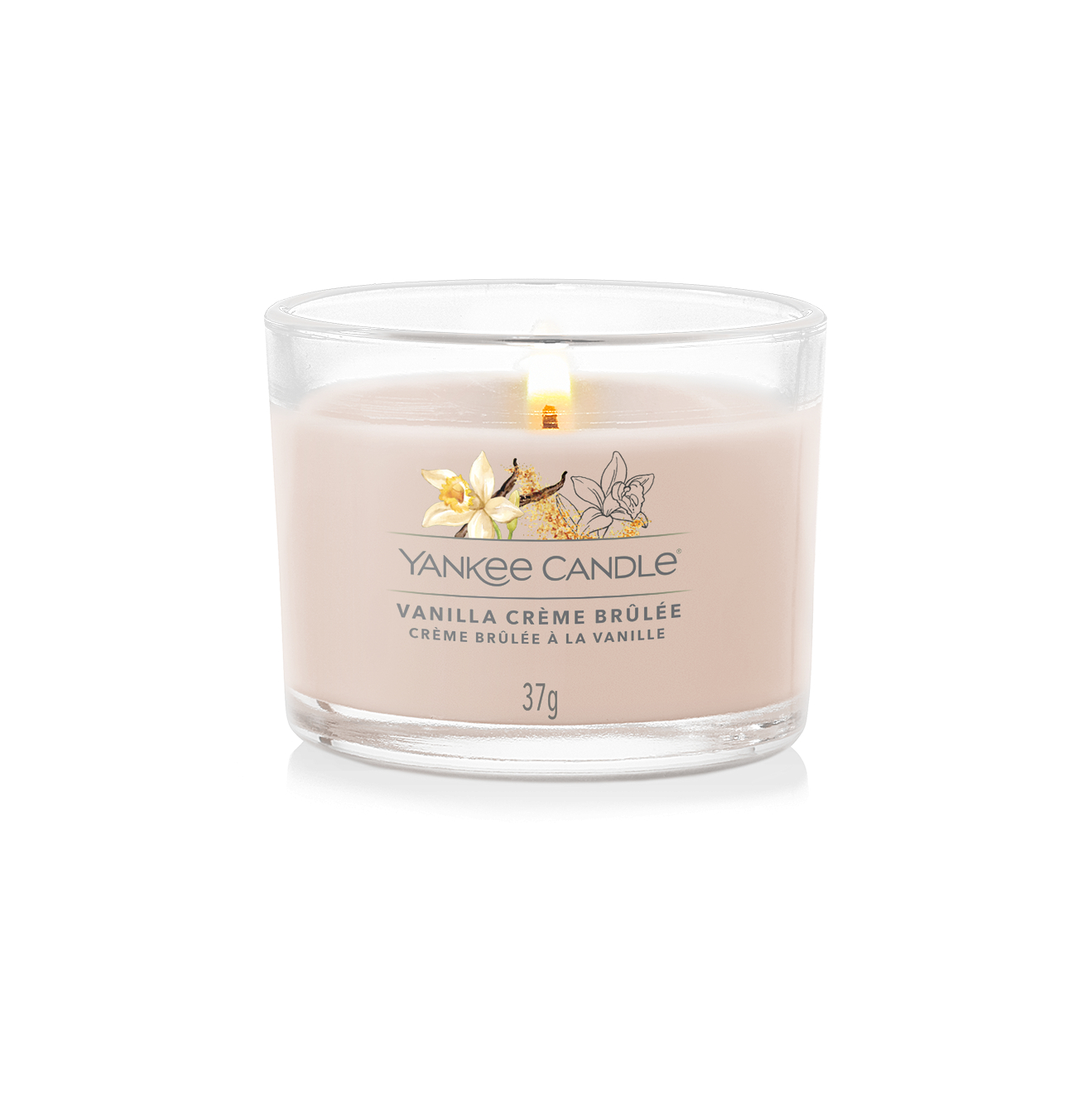 Filled Votivo Vanilla Creme Brulee 37 g. Yankee Candle