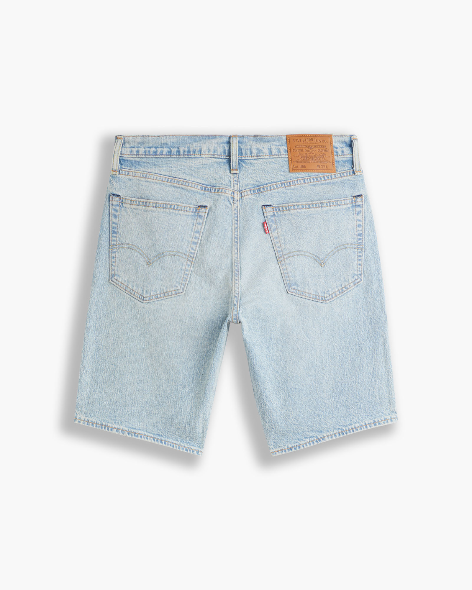 Bermuda jeans lavaggio chiaro bleach con vestibilità regular e gamba dritta