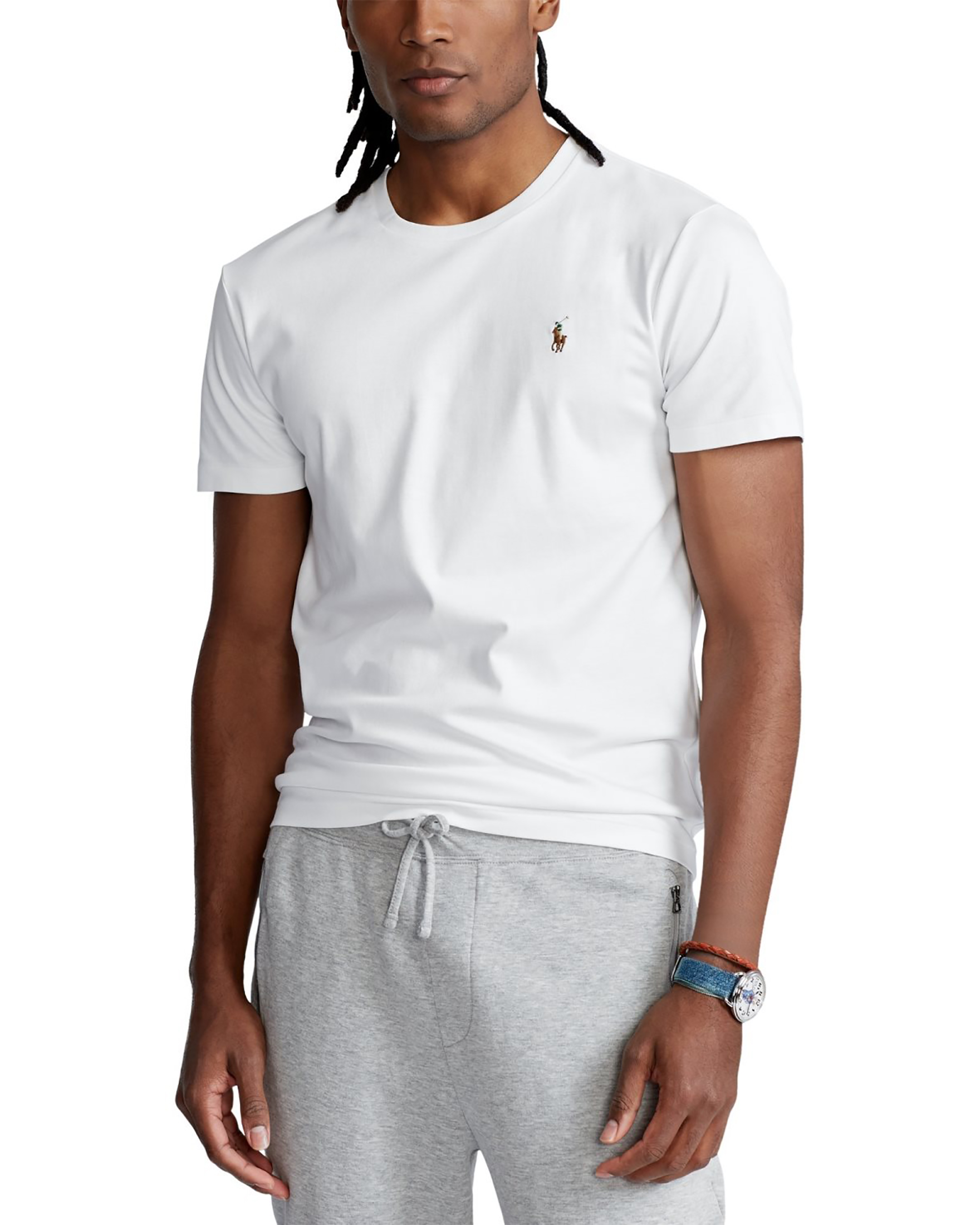 T-shirt bianca tinta unita Polo Ralph Lauren in pima cotton  image