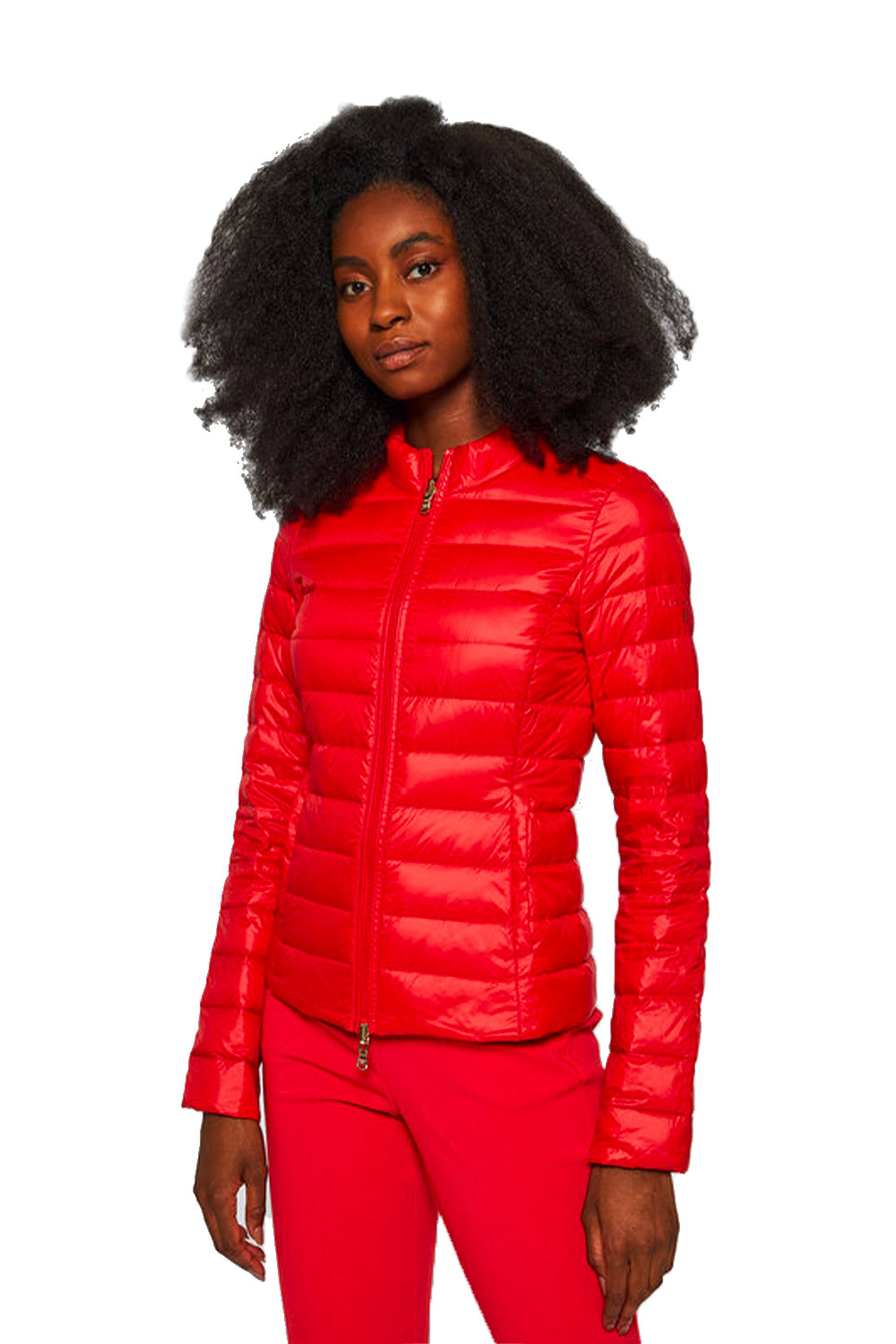 Ladies red down on sale jacket