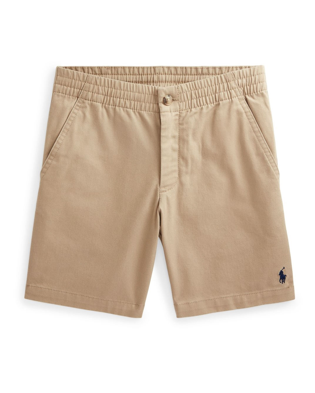 Bermuda beige in cotone stretch con coulisse interna 