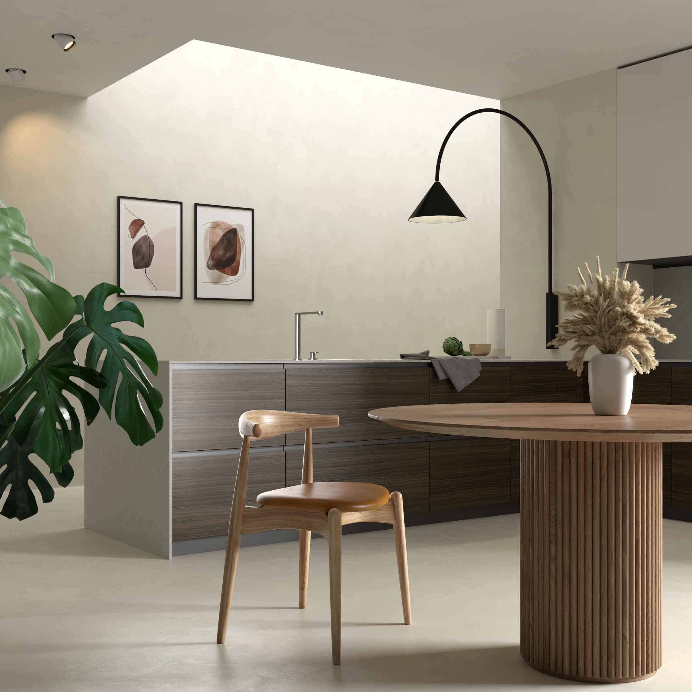 Wall2Floor continuous microcement coating by Novacolor