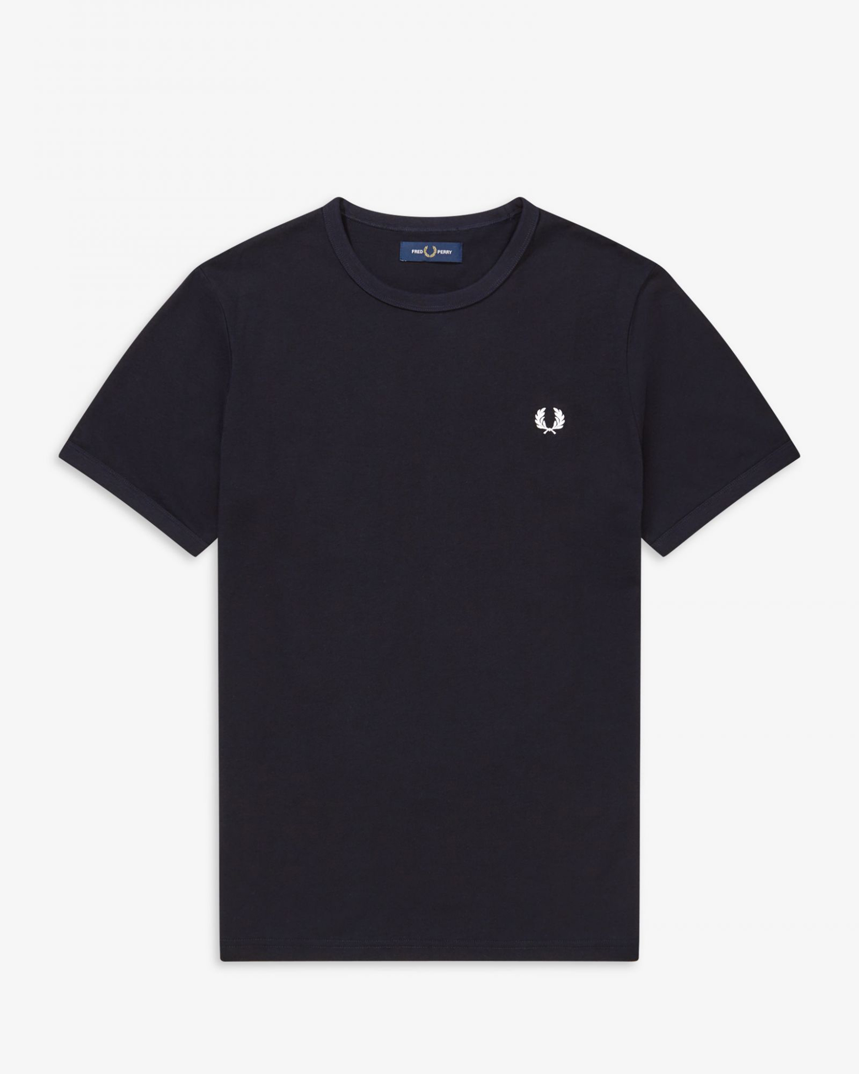 T-shirt mezza manica Fred Perry blu tinta unita