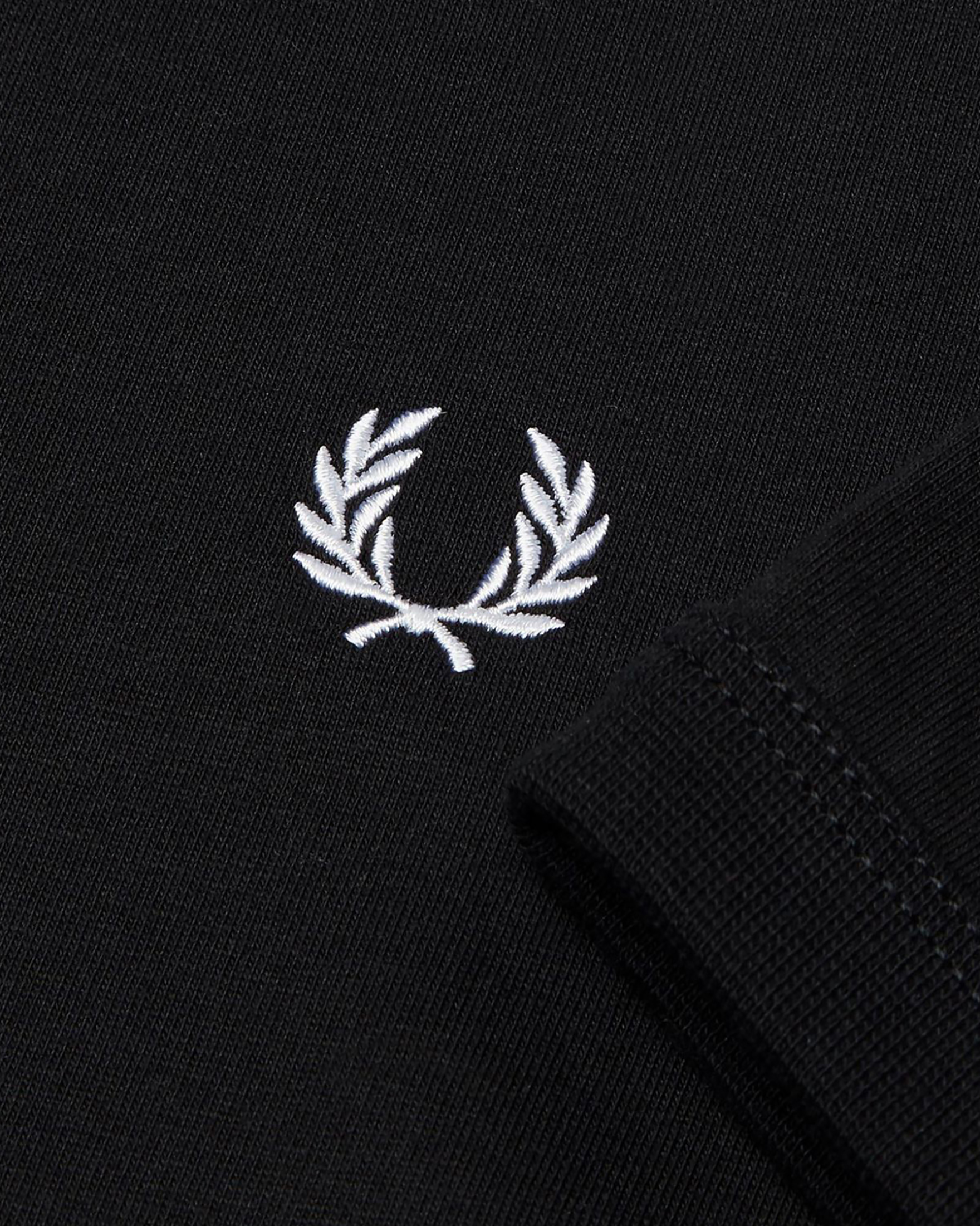 T-shirt mezza manica Fred Perry nera tinta unita