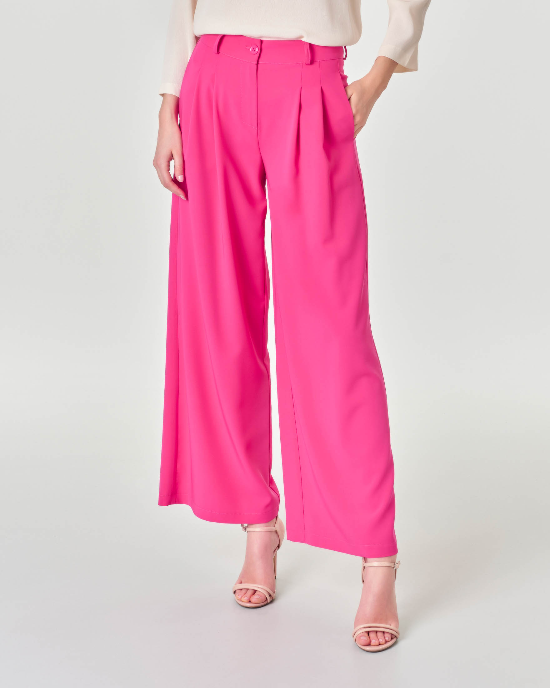 Pants Pantaloni A Palazzo Fucsia Pantaloni Eleganti Fuxia Palazzo