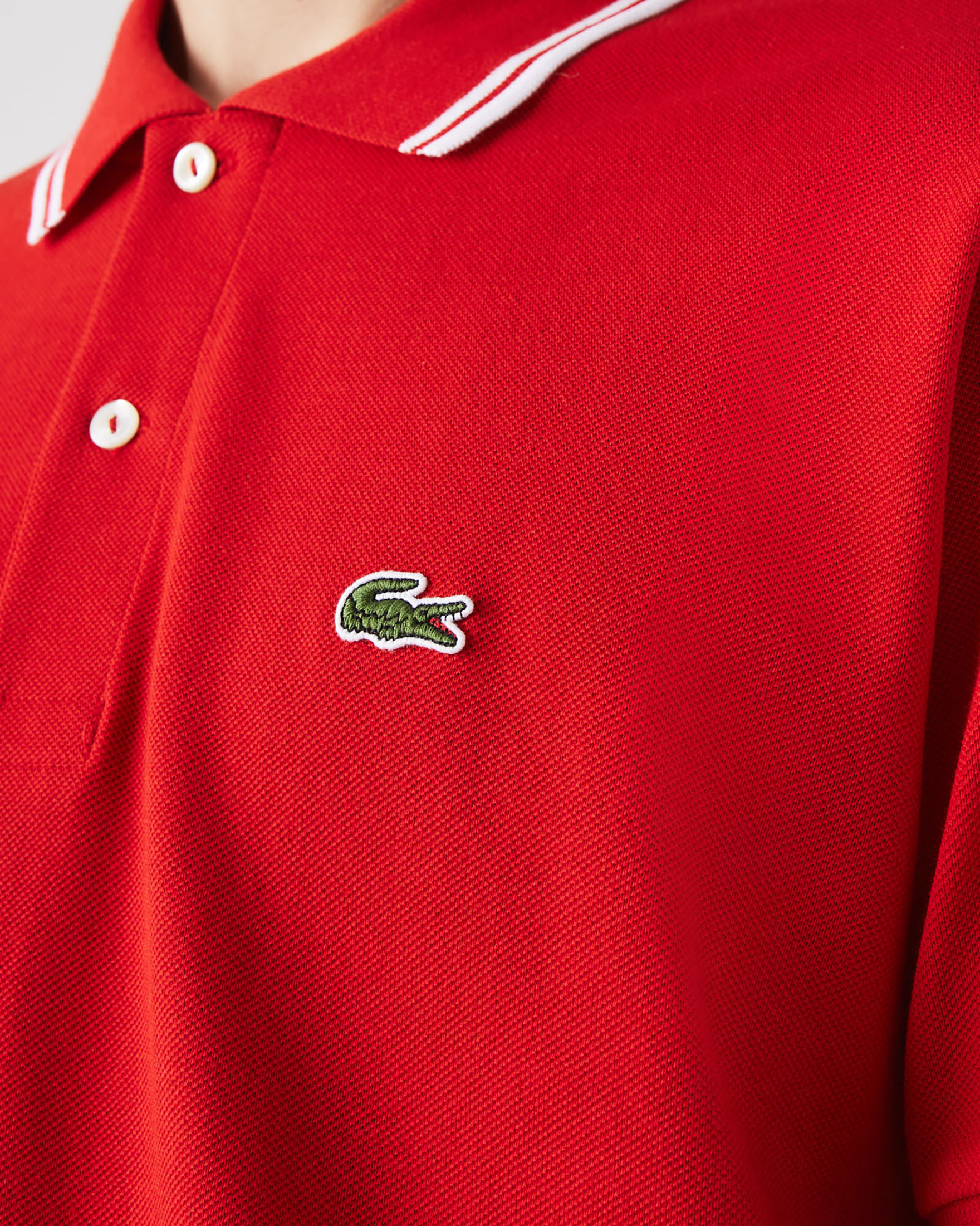 Polo lacoste cheap rossa