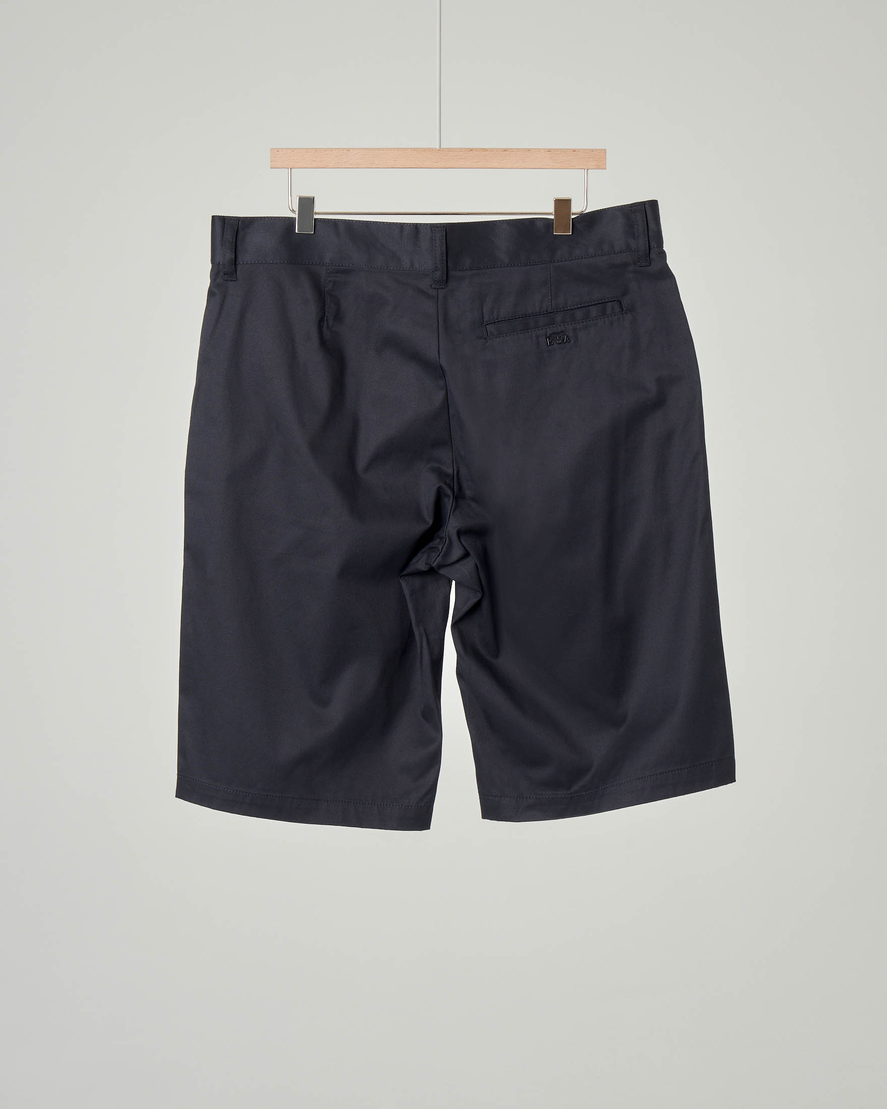 Bermuda chino blu in gabardina di cotone stretch 10-16 anni image