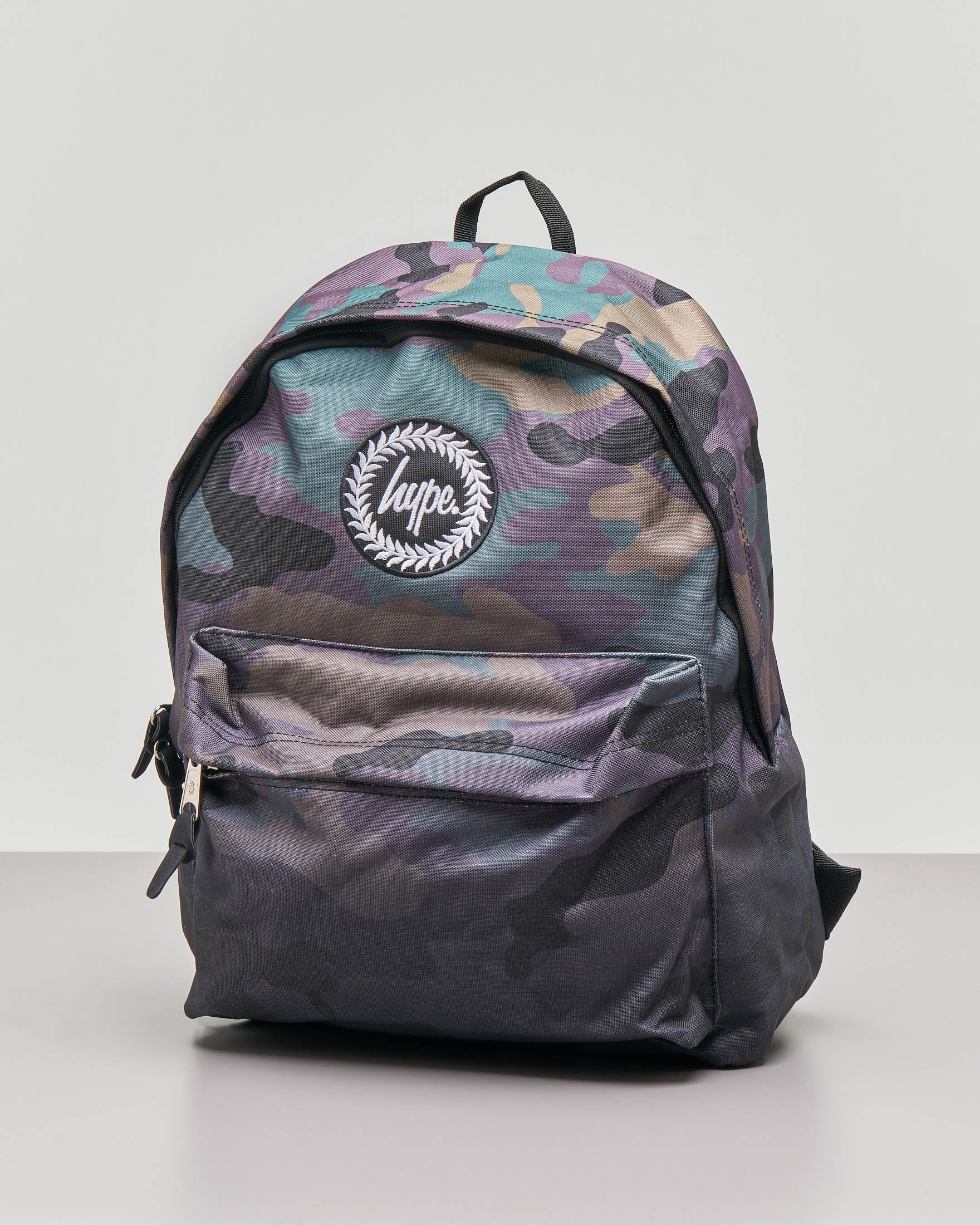 Zainetto camouflage marrone e verde