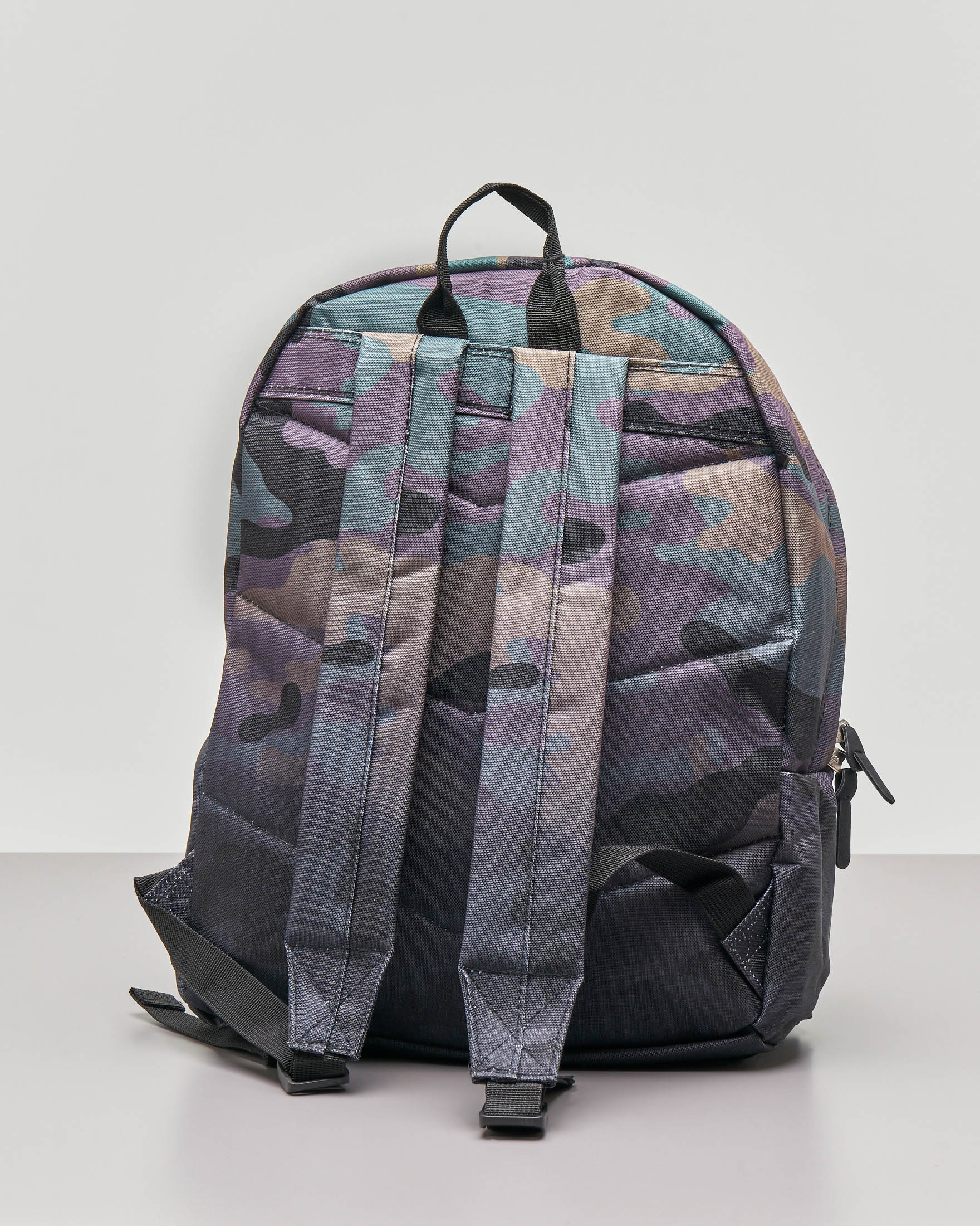 Zainetto camouflage marrone e verde