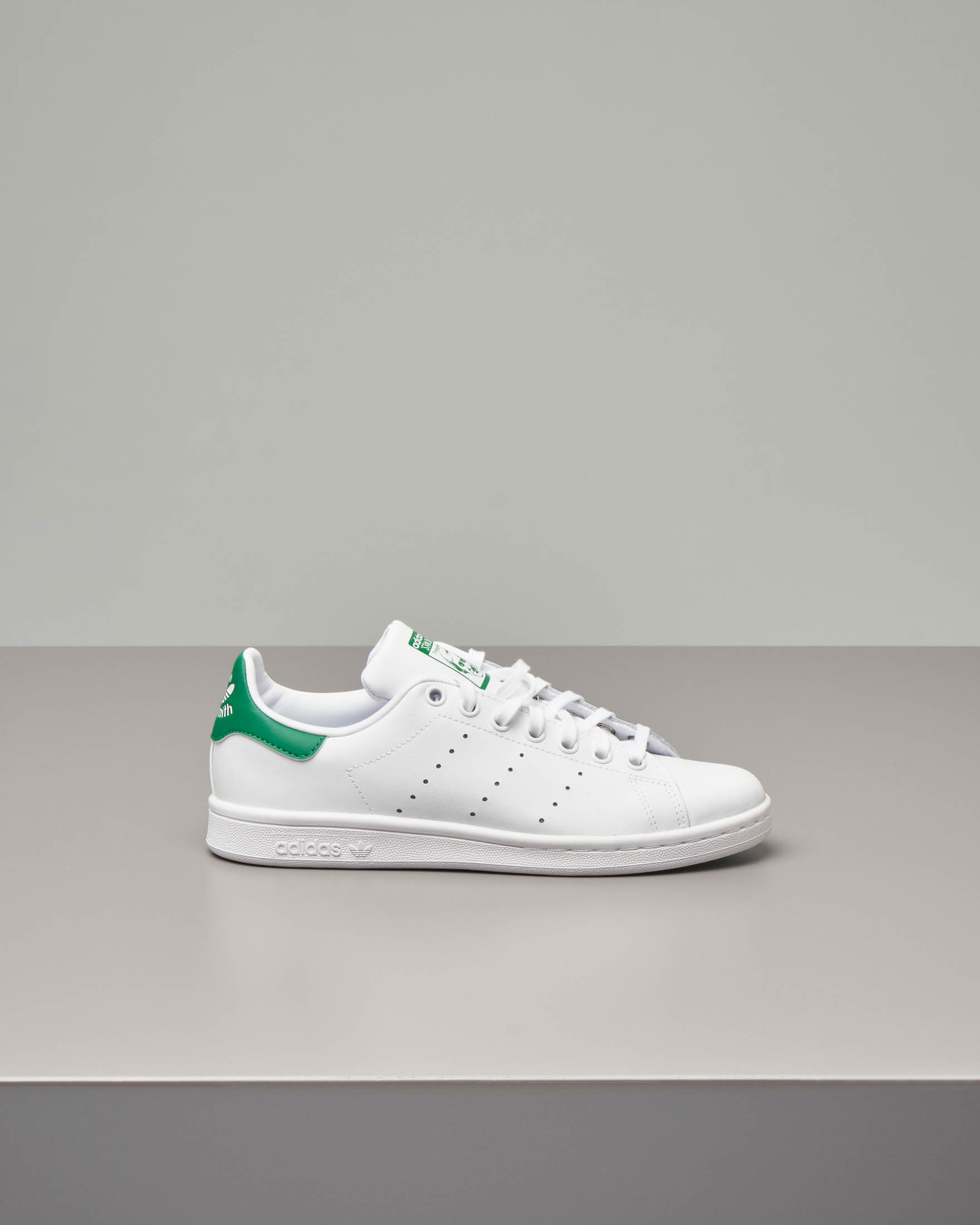 Stan Smith bianca con dettaglio verde 3.5 5.5