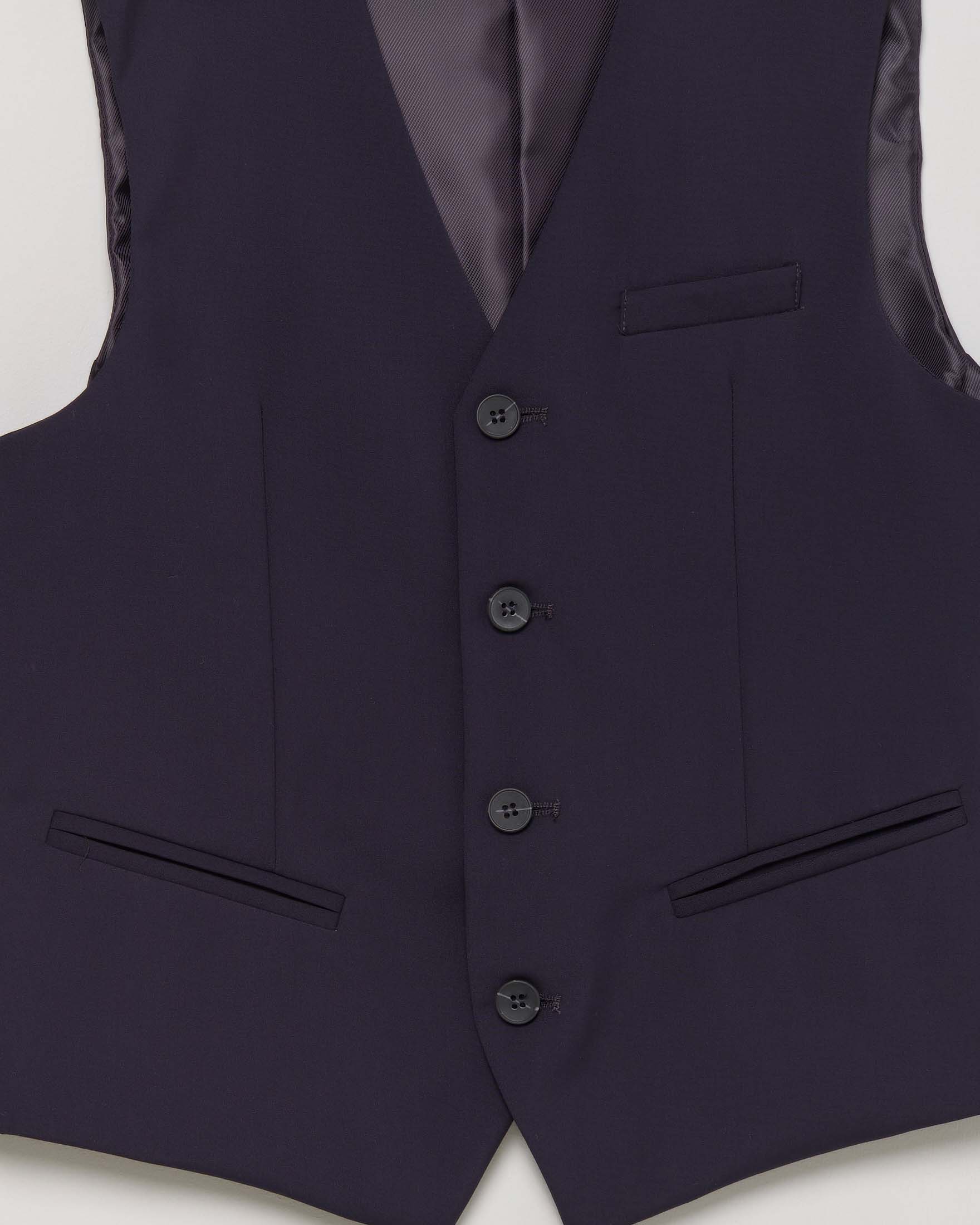 Gilet blu in misto viscosa stretch 4-16 anni