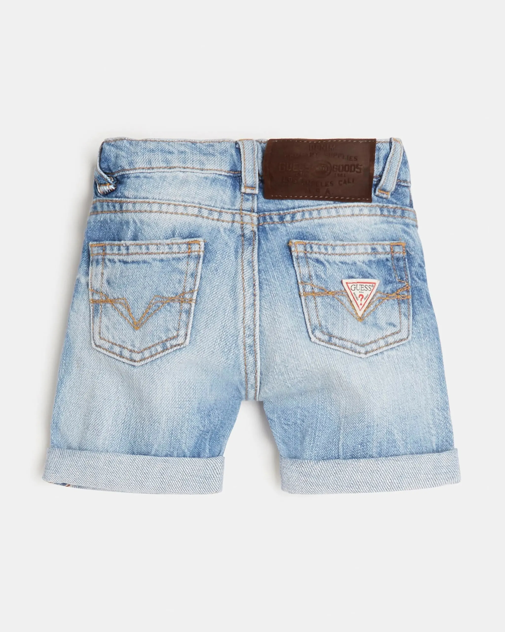 Bermuda cinque tasche in denim lavaggio chiaro super stone washed 3-7 anni image