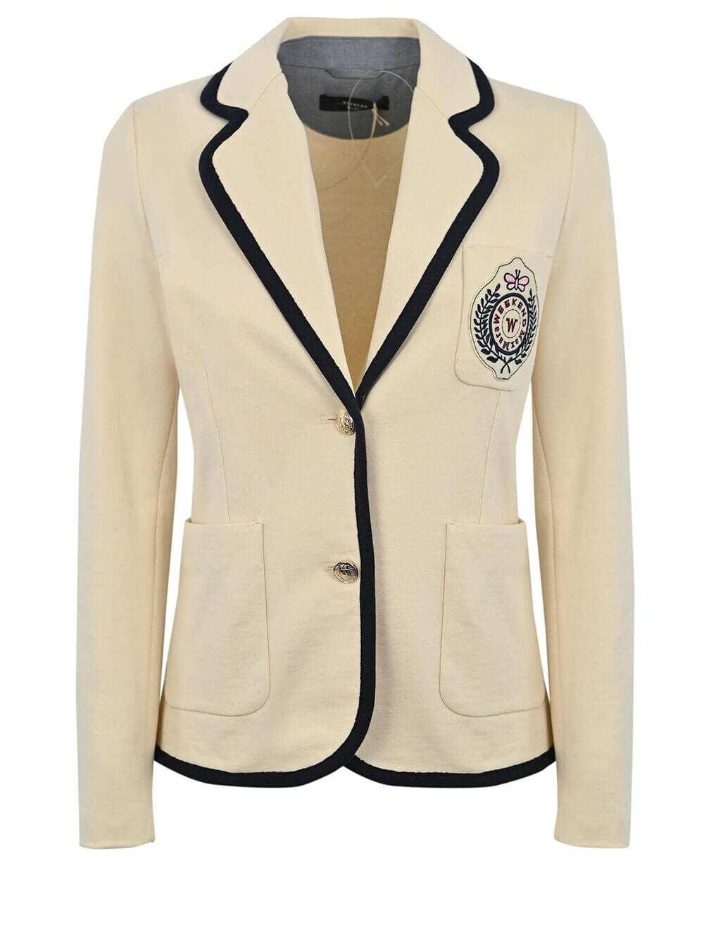 Blazer in jersey di cotone