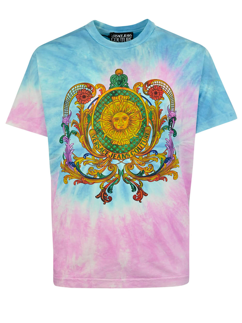 T-shirt con fantasia tie dye