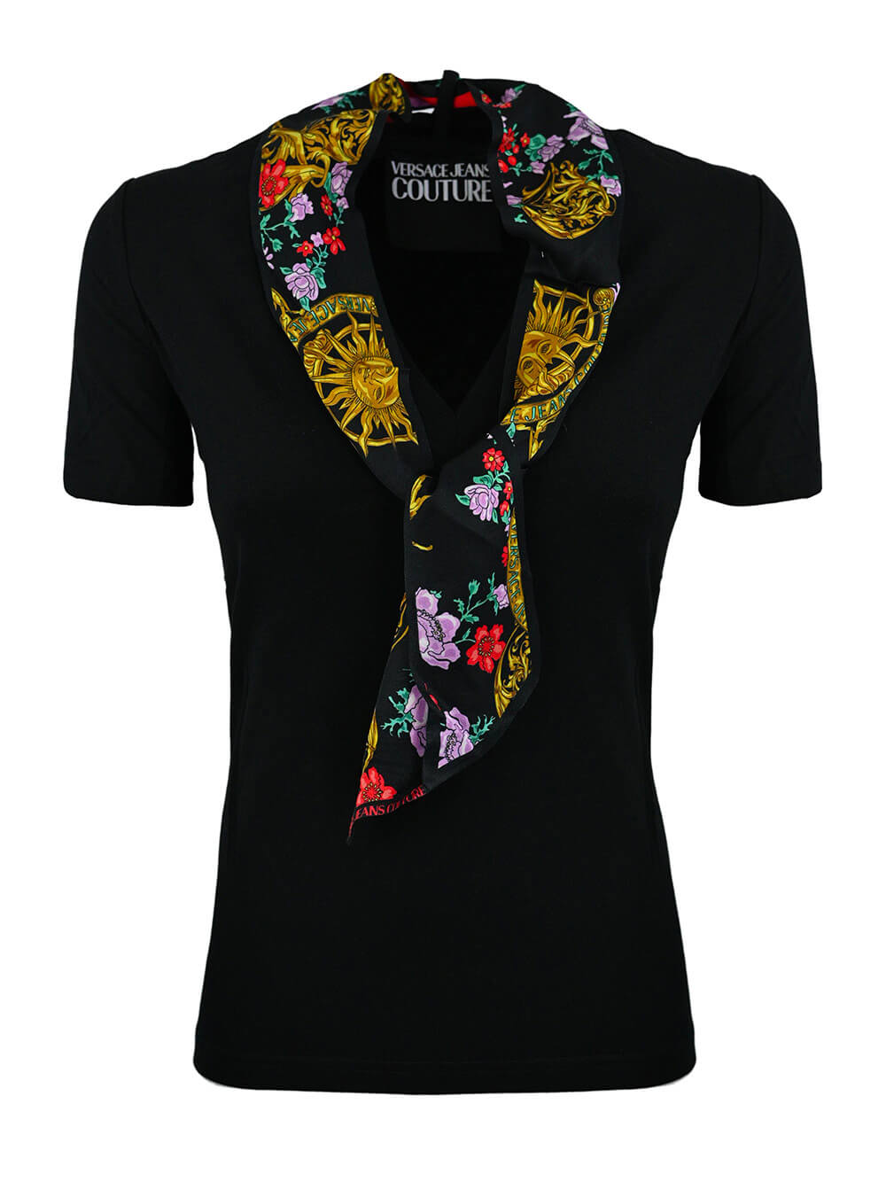 T-shirt con foulard