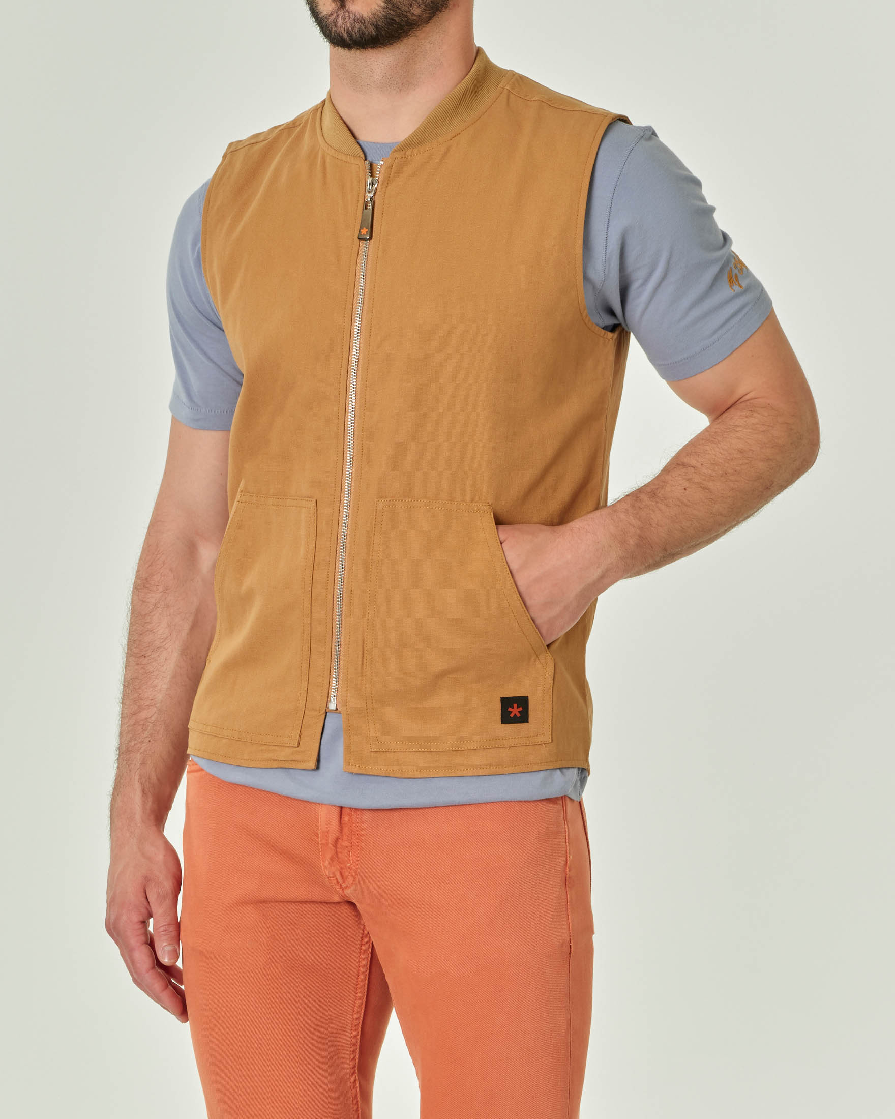 Gilet smanicato cotone uomo best sale