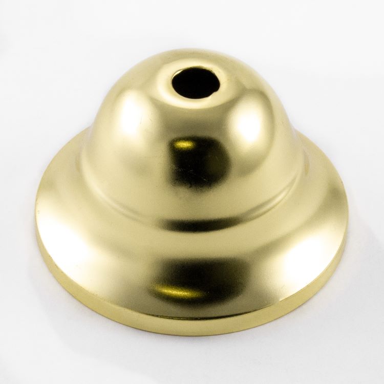 Rosone copri cavi per lampadario in ferro, finitura ottone brillante, 9 ...