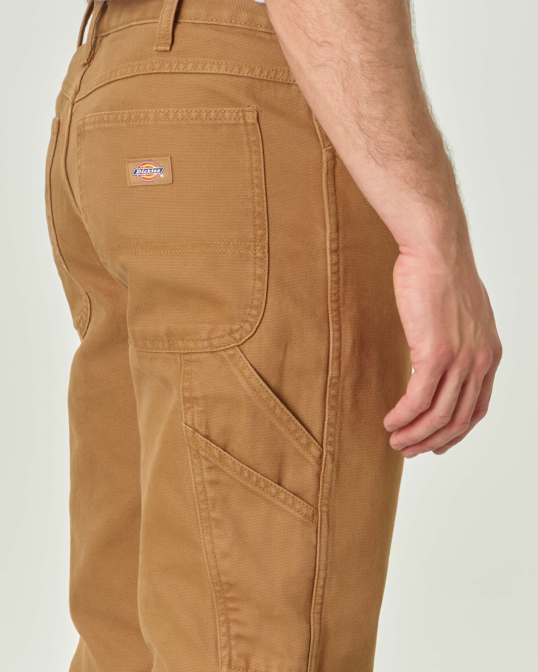Pantalone Work Carpenter color cammello in canvas di cotone image