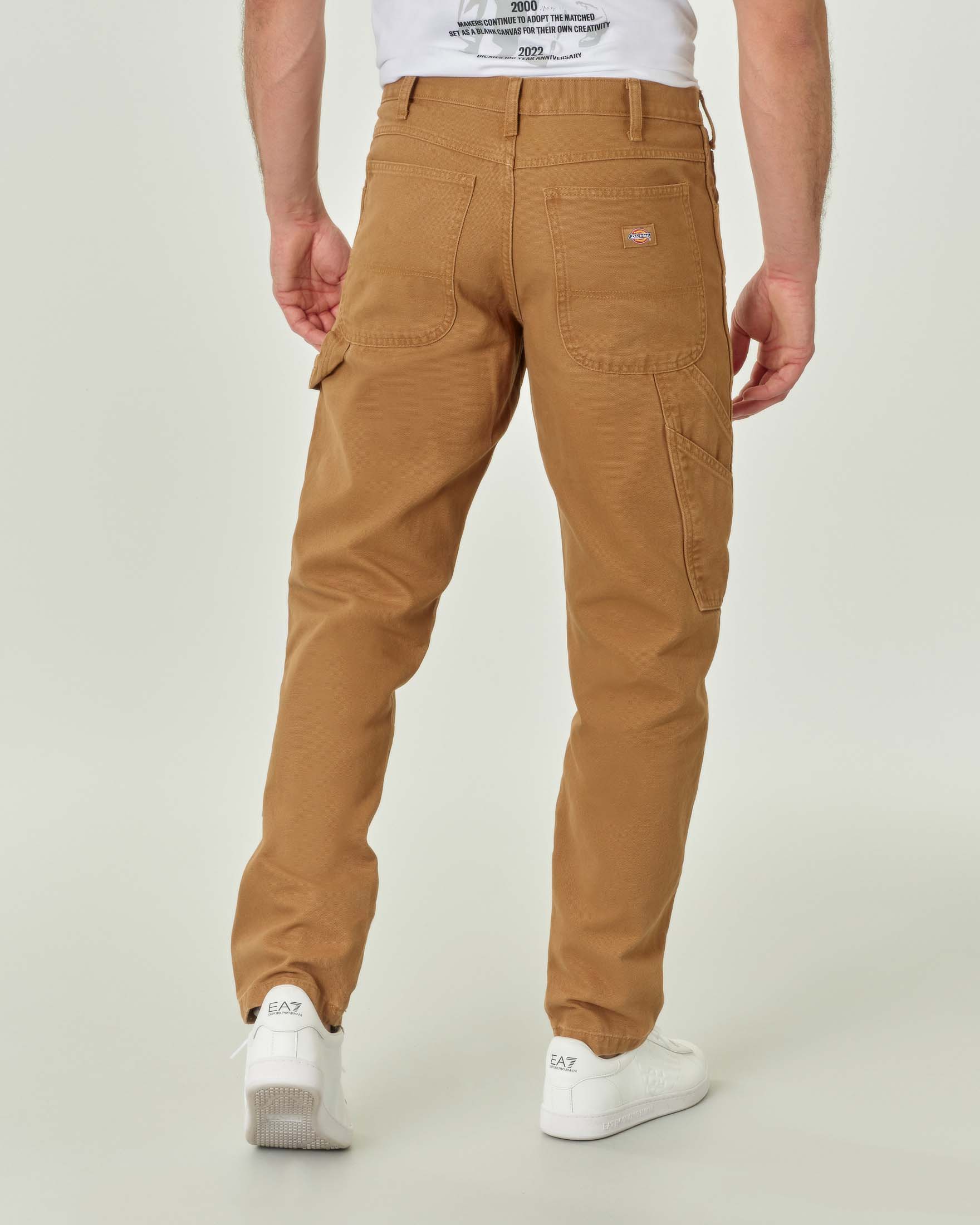 Pantalone Work Carpenter color cammello in canvas di cotone