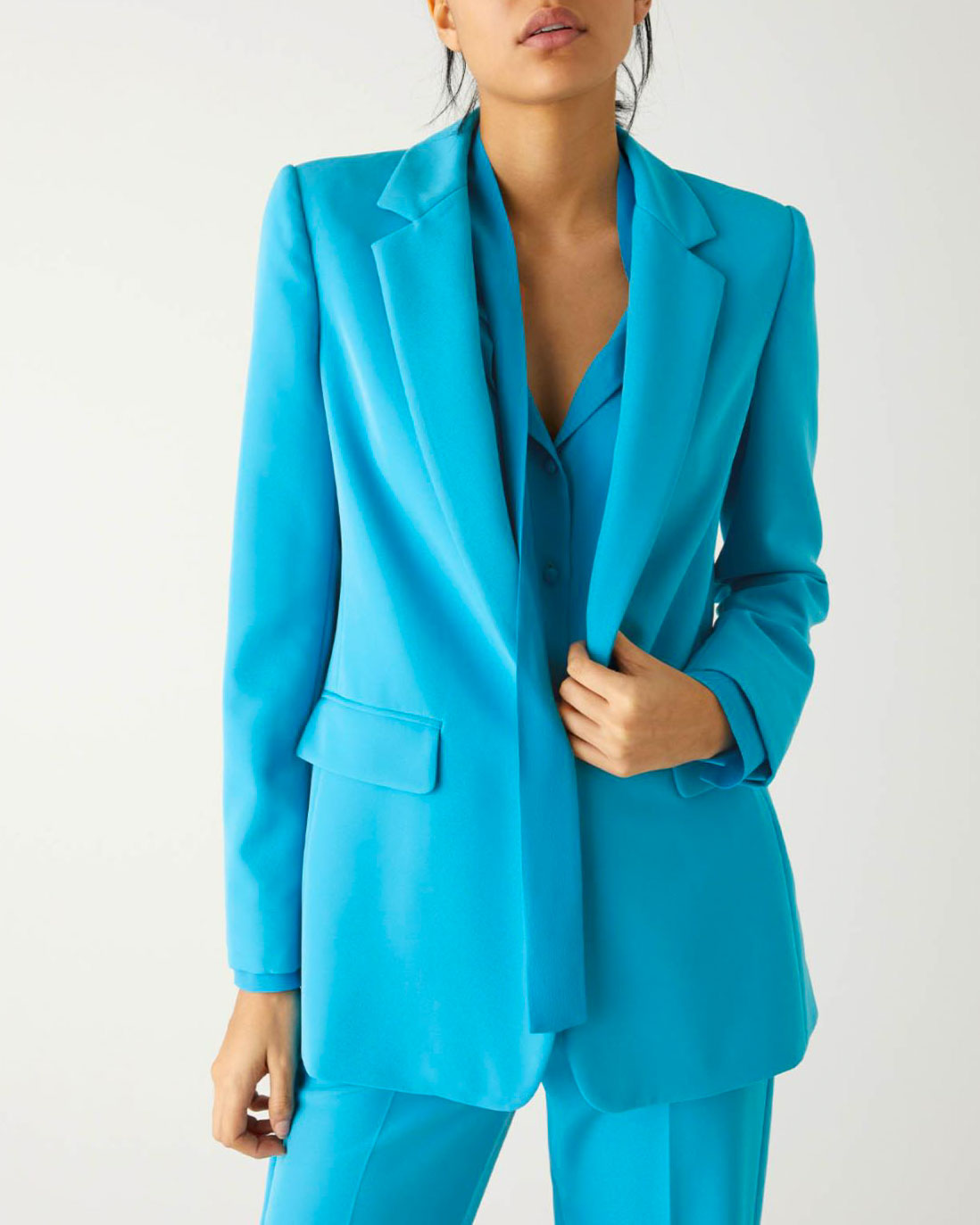 MINTLIMIT Giacca da donna casual, da lavoro, con tasche e bottoni