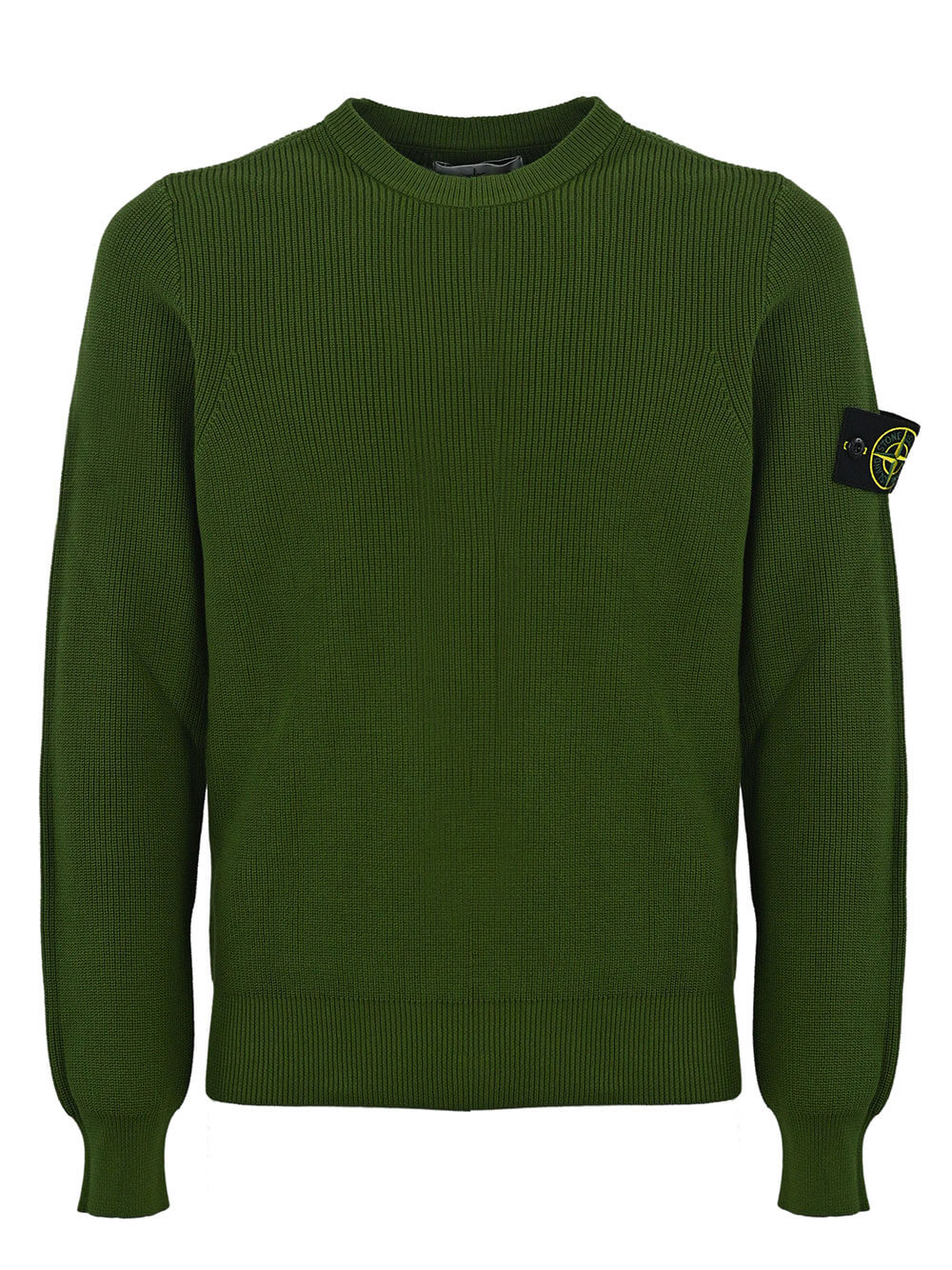 Maglia girocollo a coste