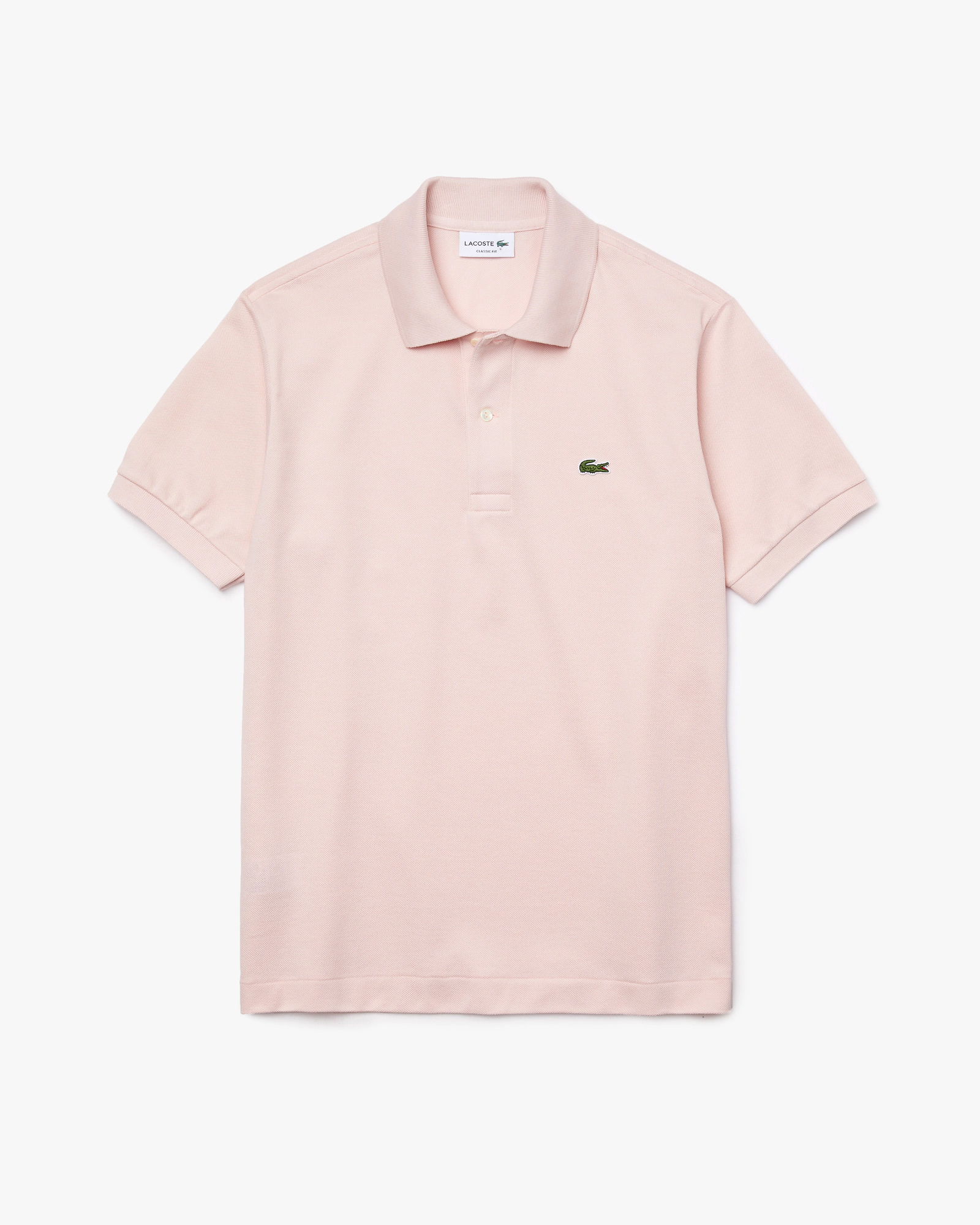 Polo rosa pesca classic fit L.12.12 in petit piqué