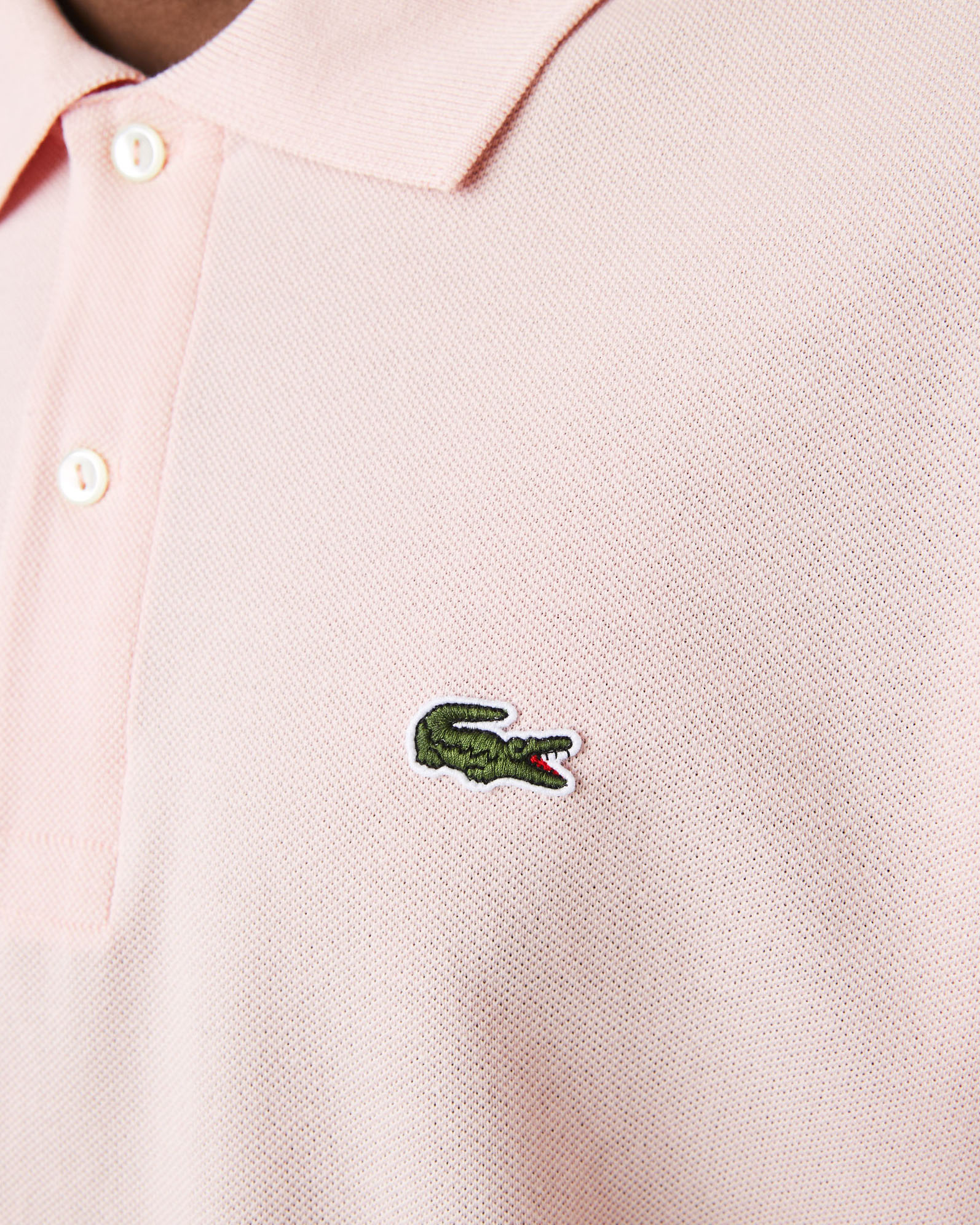 Polo rosa pesca classic fit L.12.12 in petit piqué