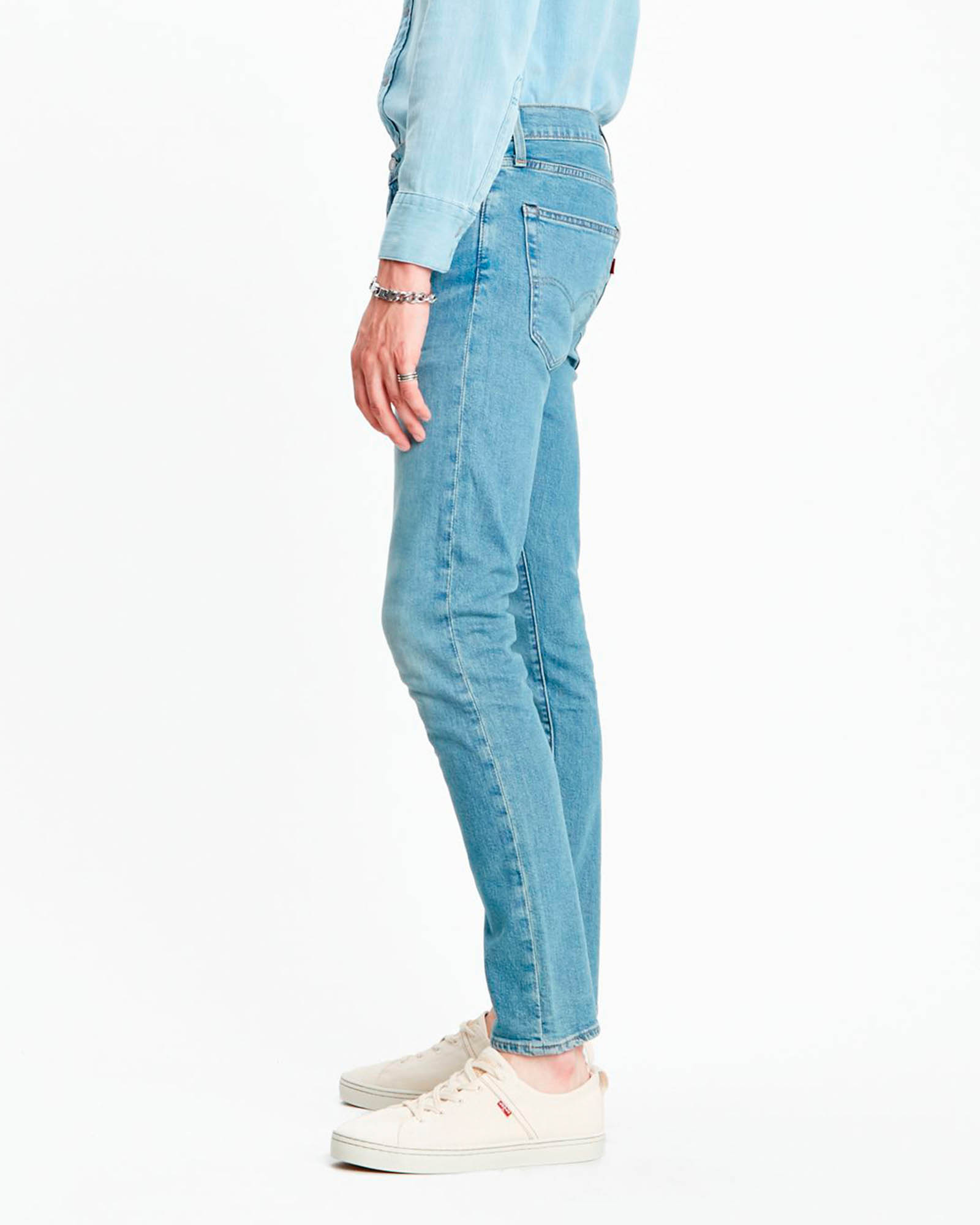 Jeans 512 slim tapered lavaggio chiaro bleach