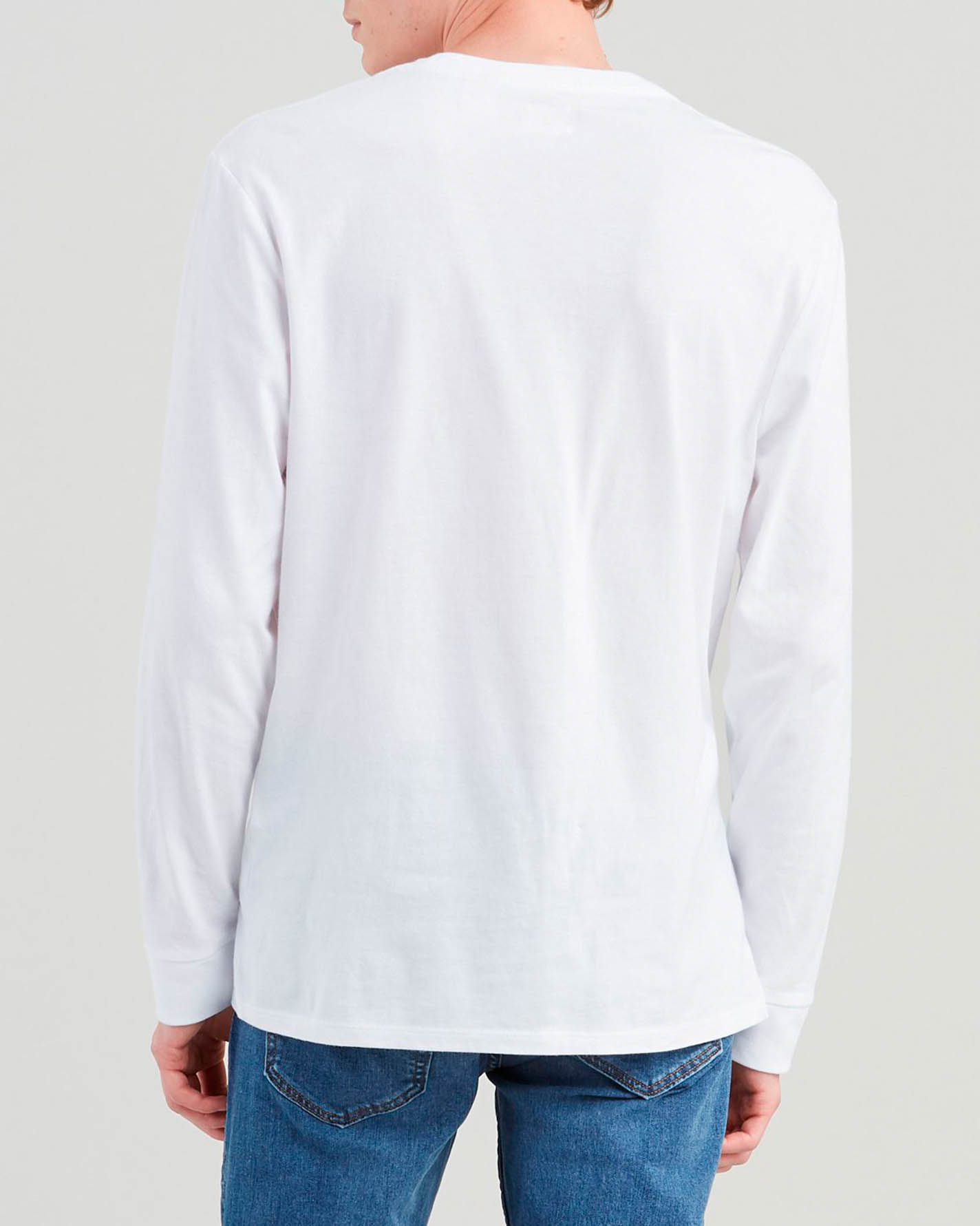 T-shirt Levi's bianca manica lunga in jersey di cotone