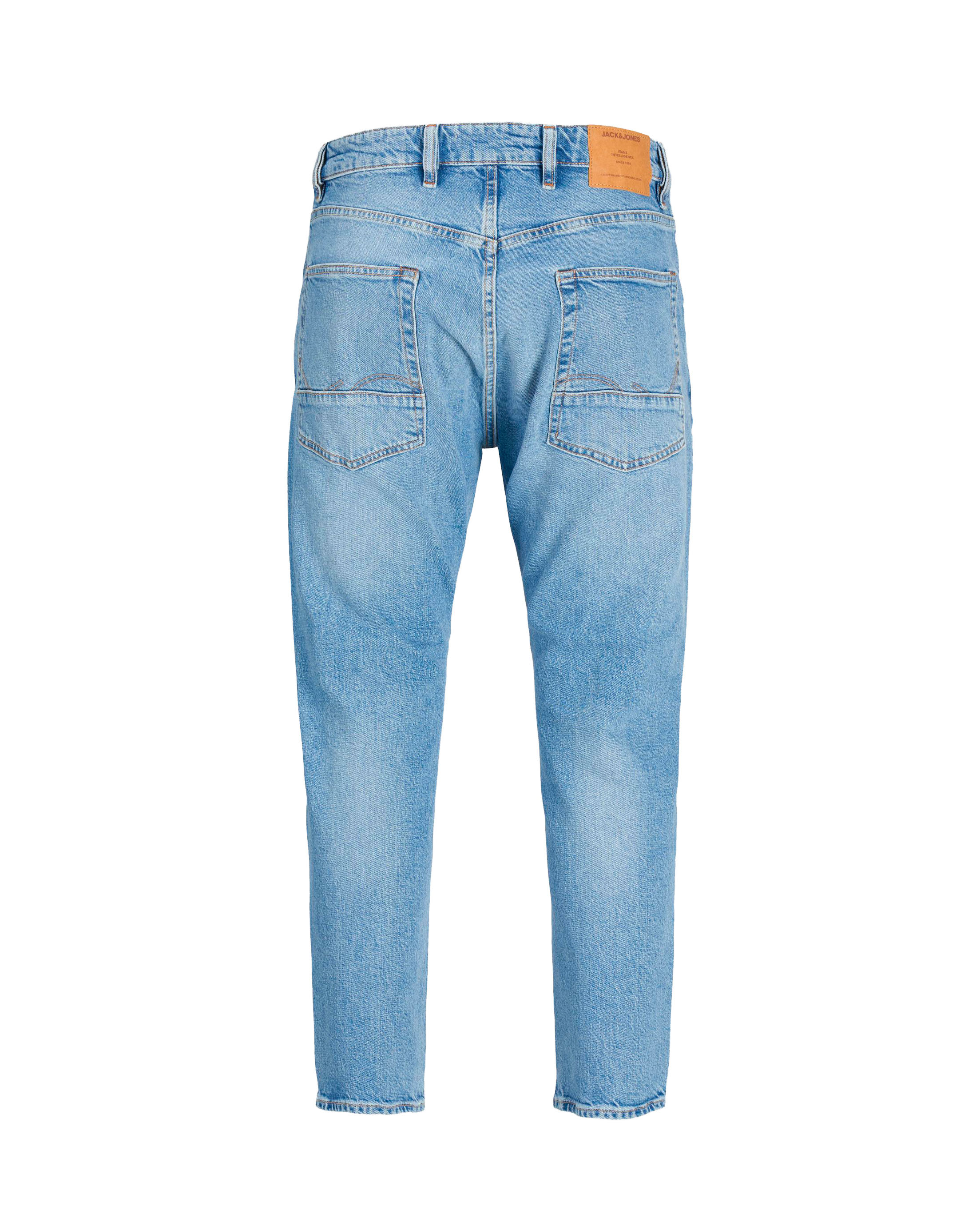 Jeans Frank wide fit cropped in cotone stretch lavaggio chiaro bleach