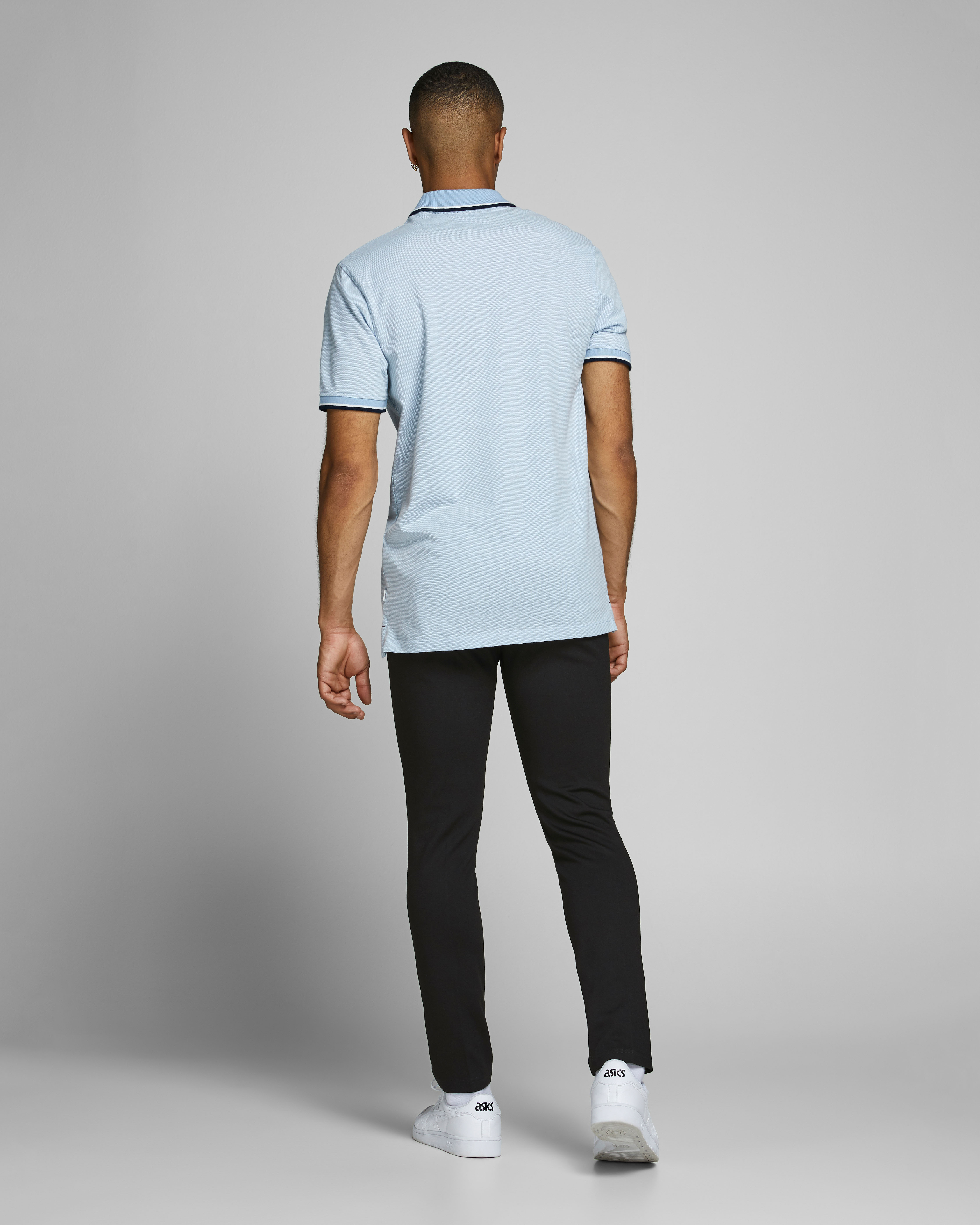 Pantalone chino nero in jersey